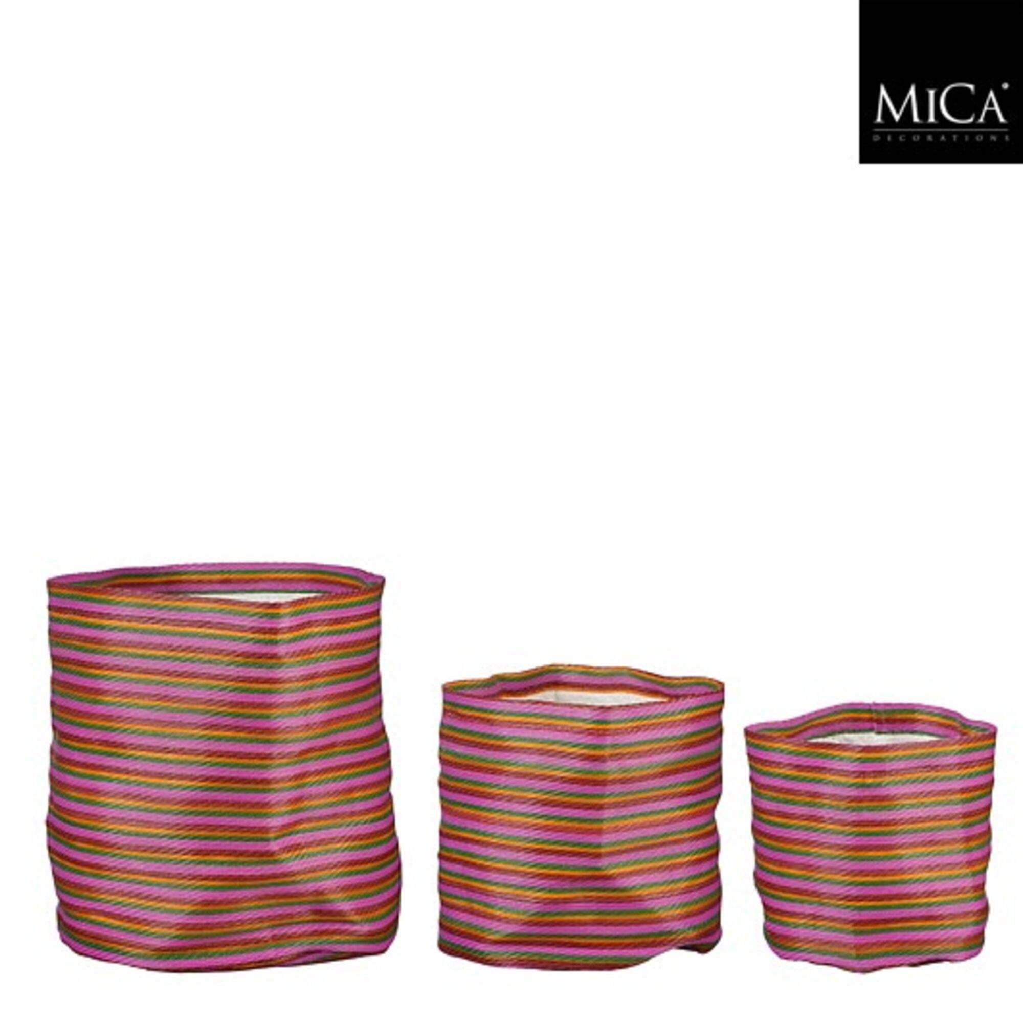 Mand fuchsia  set van 3