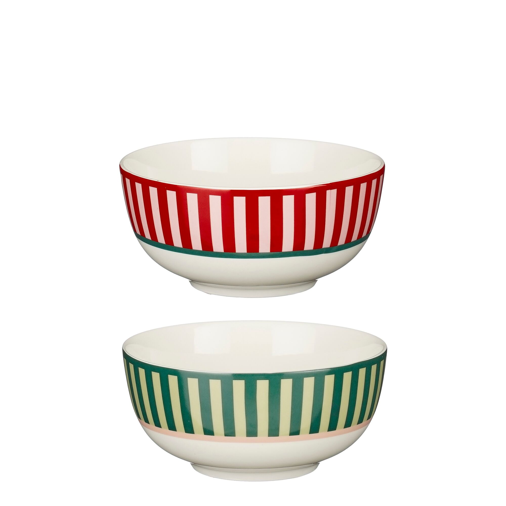 Sofia schaal rood groen 2 assorti