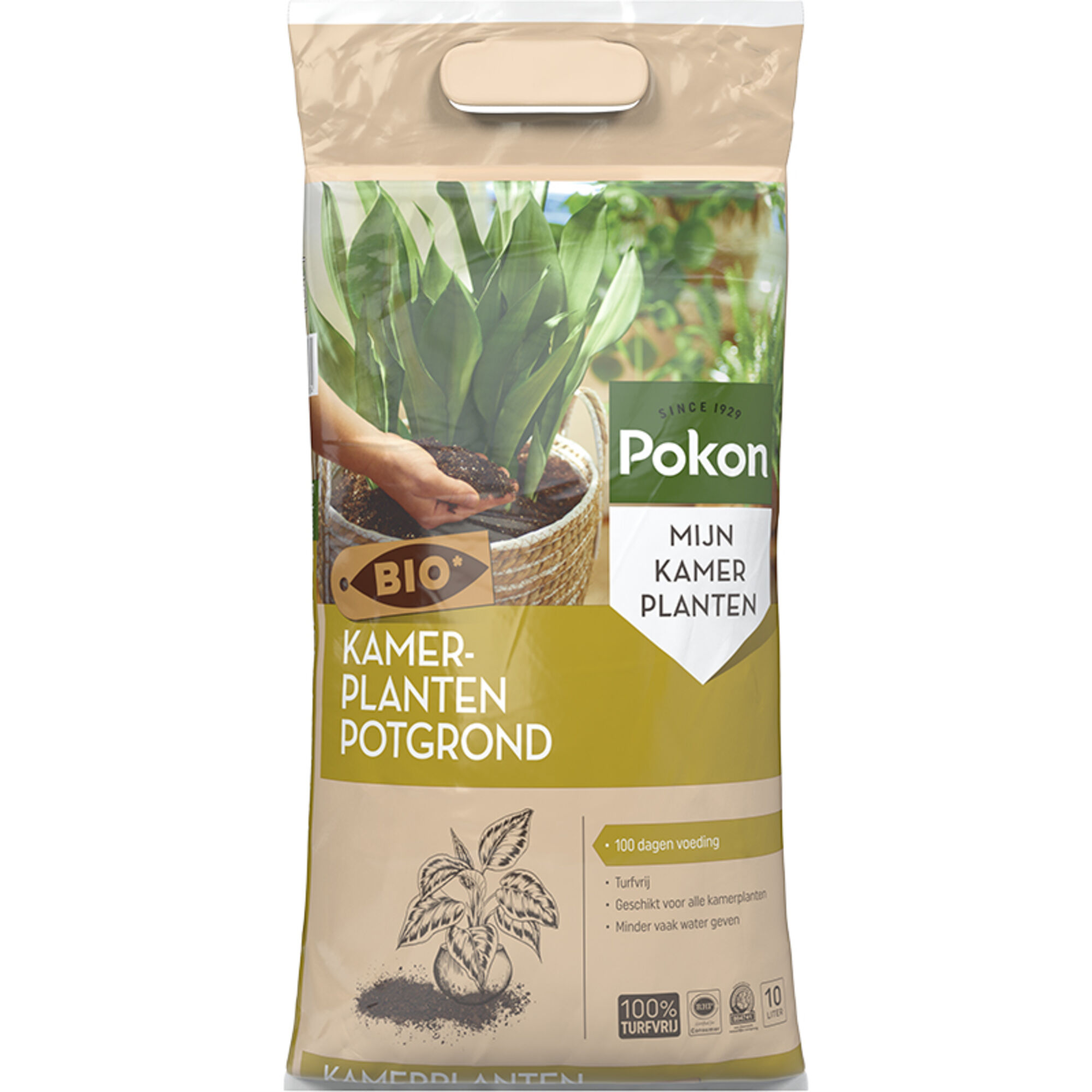 Pokon Bio Turfvrij Kamerplanten Potgrond