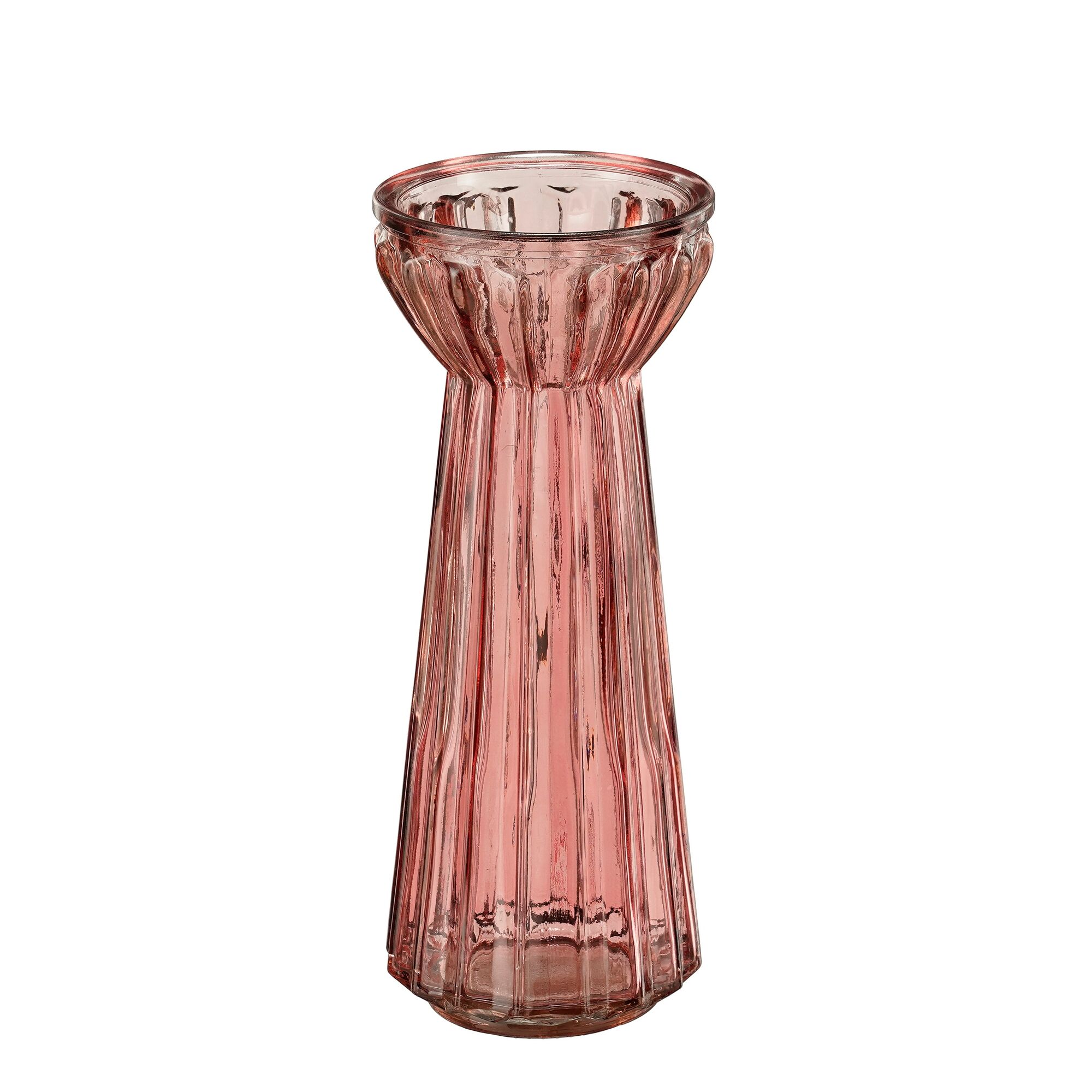 Vaas glas roze