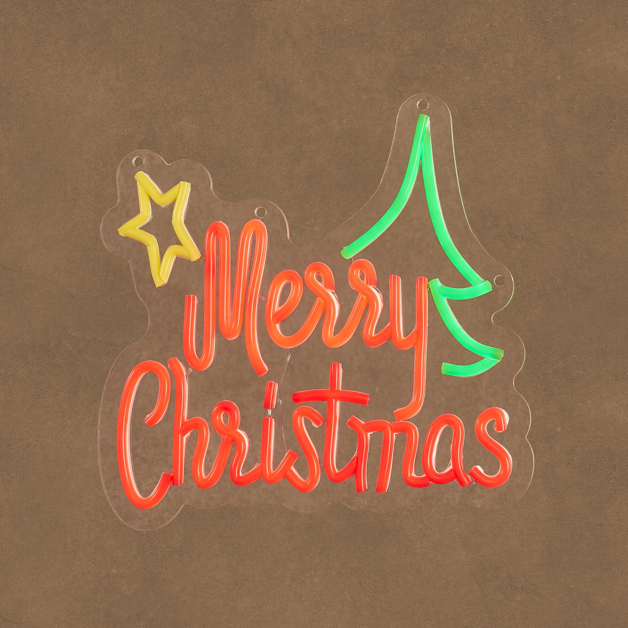 Neon light merry christmas multicolour 150L IP20 adapter included en timer