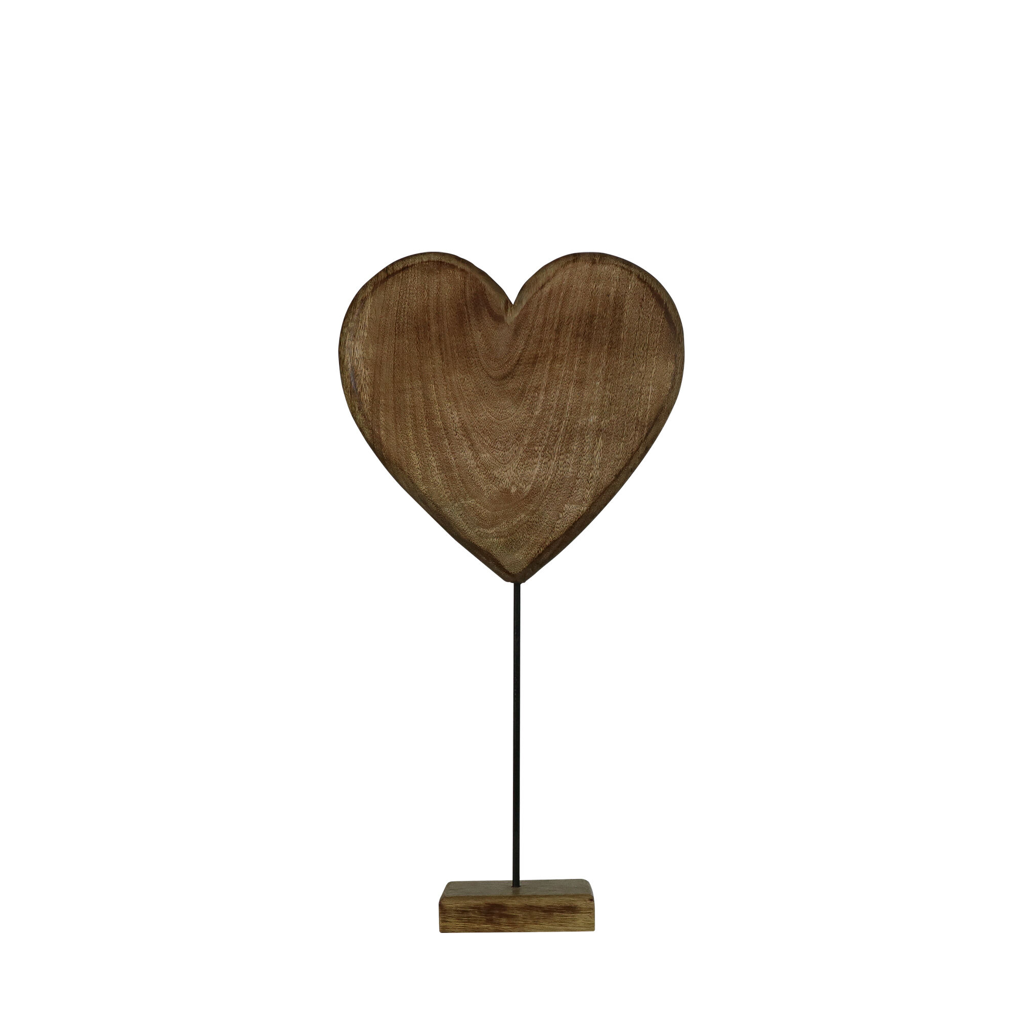 staand hart mango hout