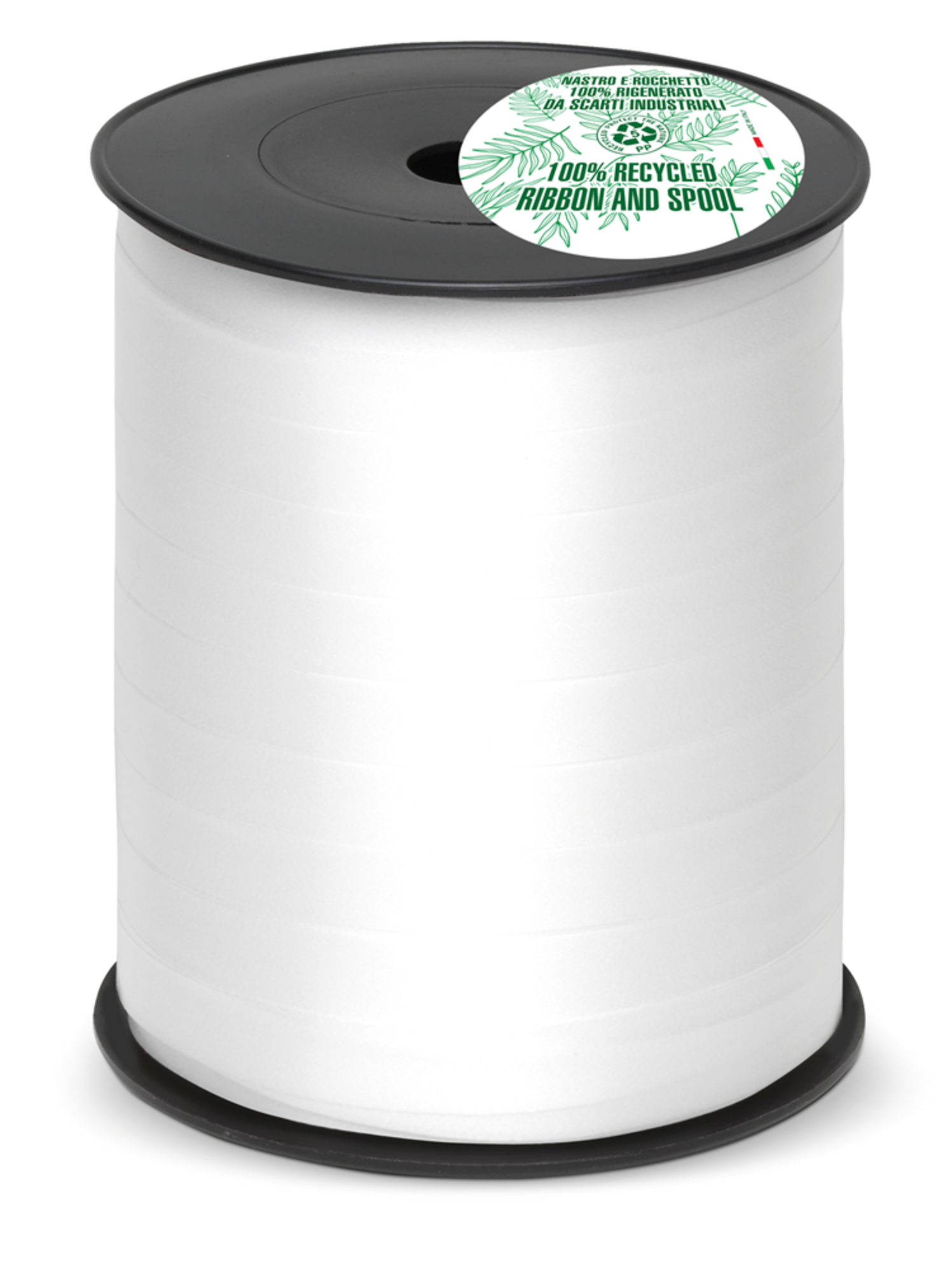 100% Recycled Krullint - Wit