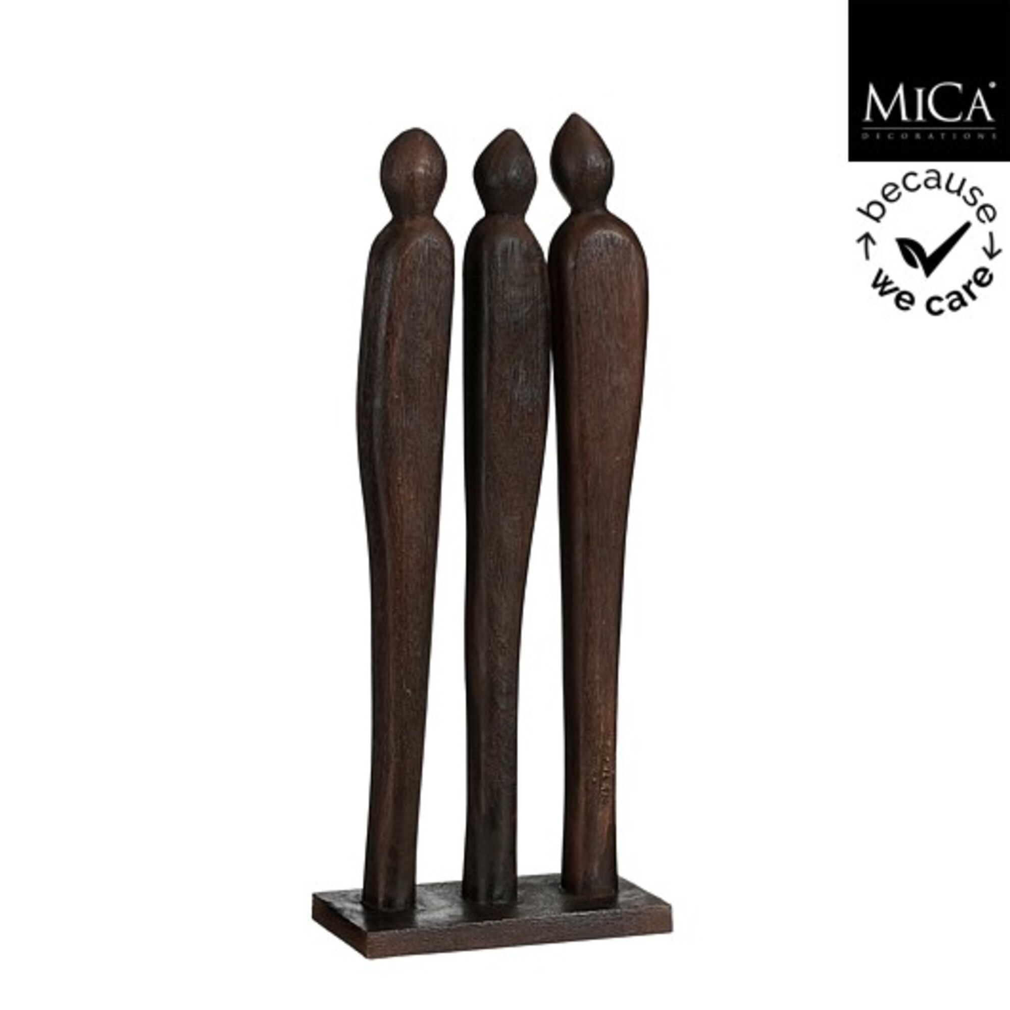 Pegara decoratie object bruin FSC 1