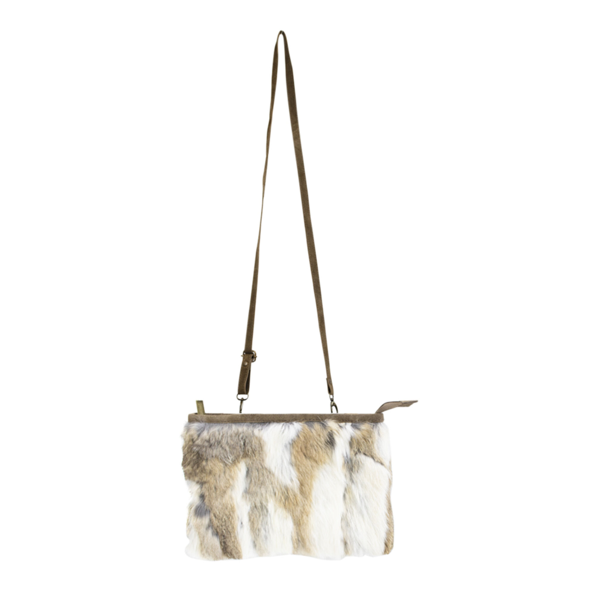 crossbody tas konijn wit goud