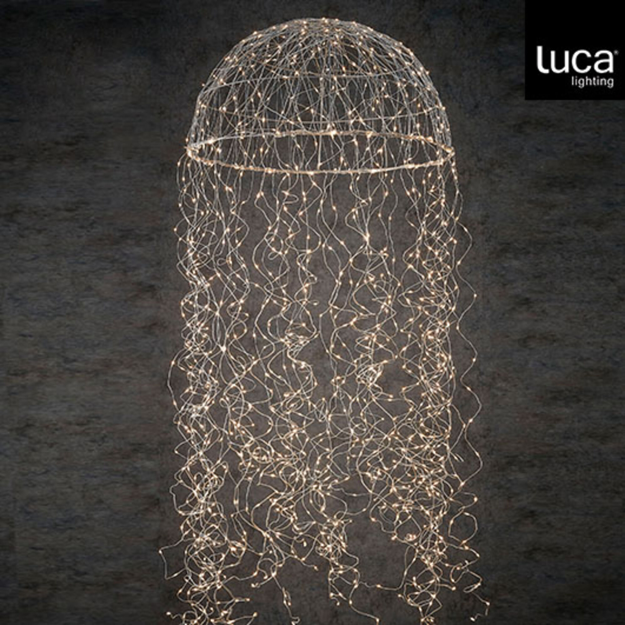 Kroonluchter kwal zilver classic wit 720led IP44