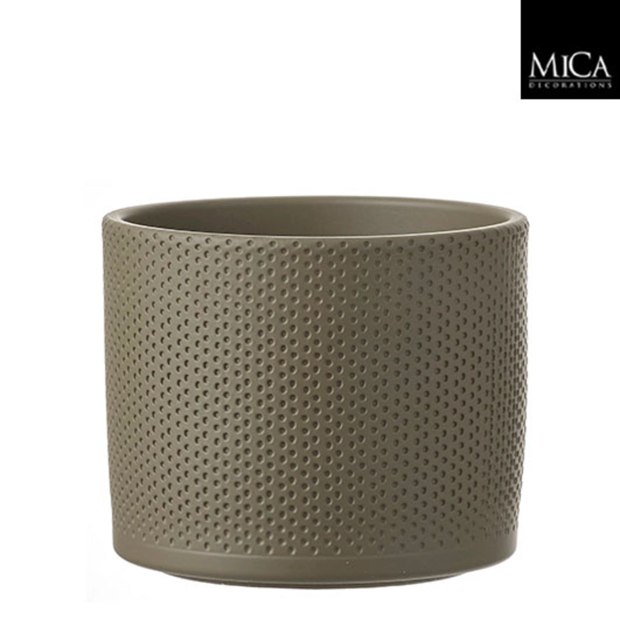 Era pot rond groen relief