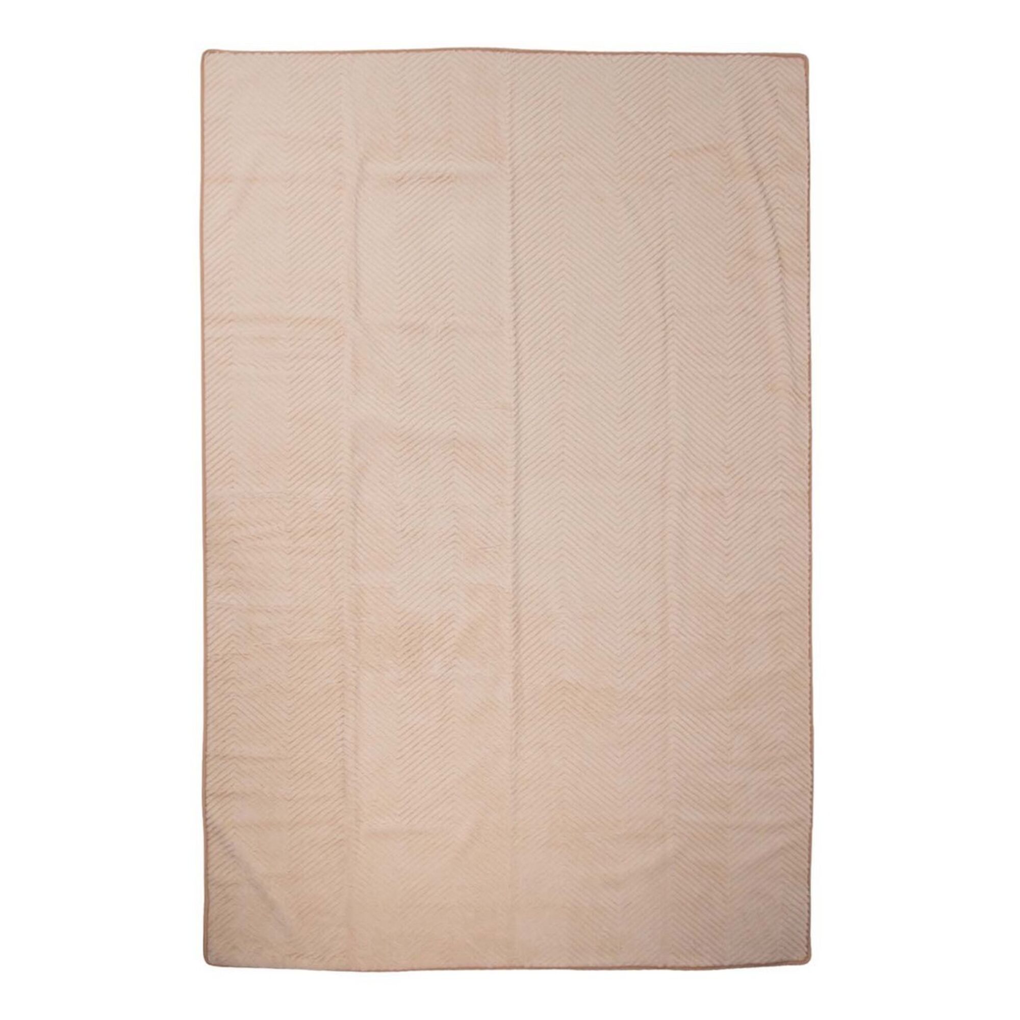 Plaid Visgraat Beige