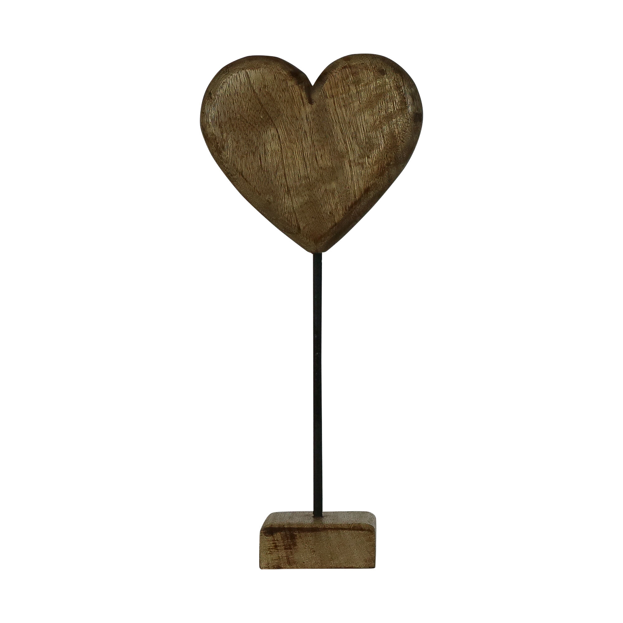 staand hart mango hout