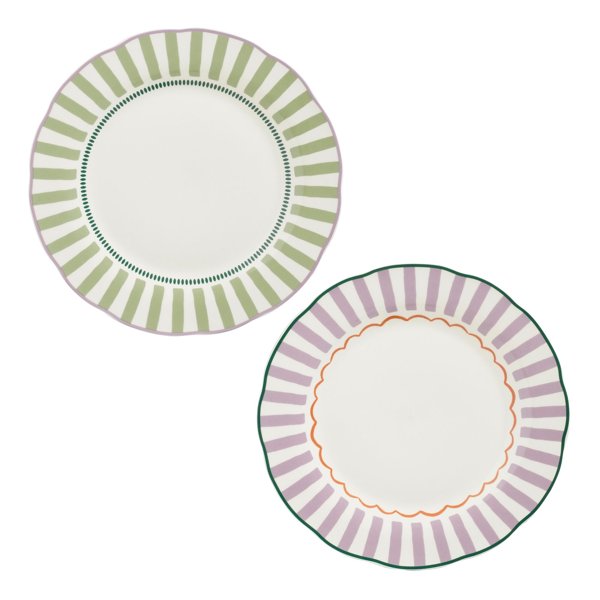 Mary dinerbord groen paars 2 assorti display