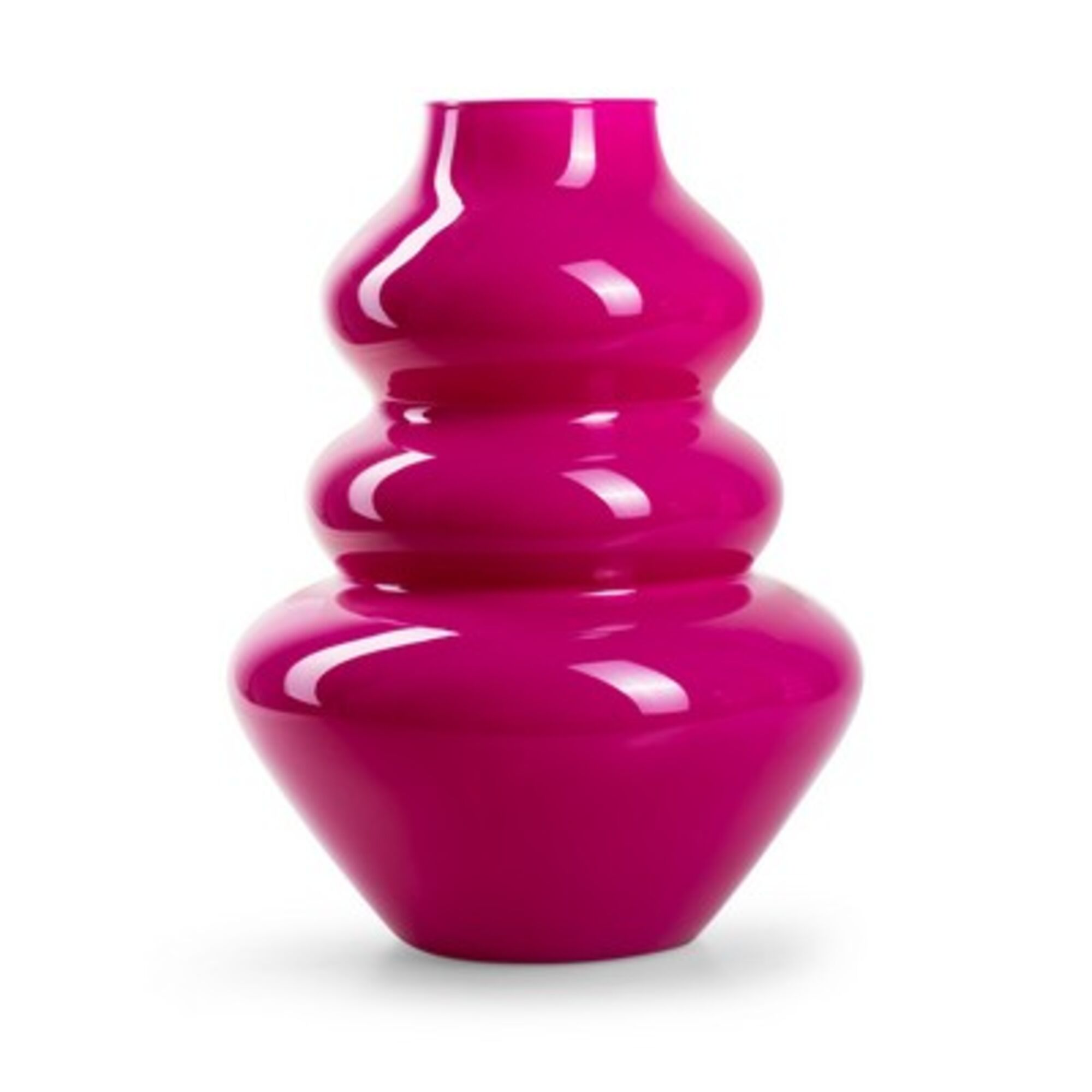 Eco vaas fudge fuchsia glans