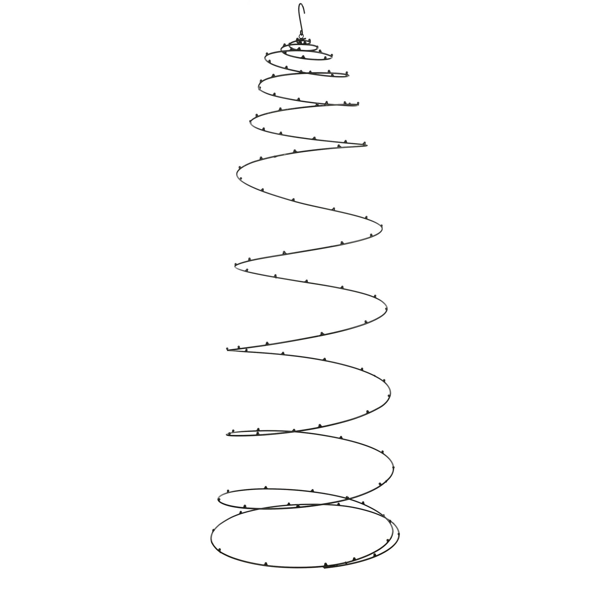 Ornament hanger spiraal zwart