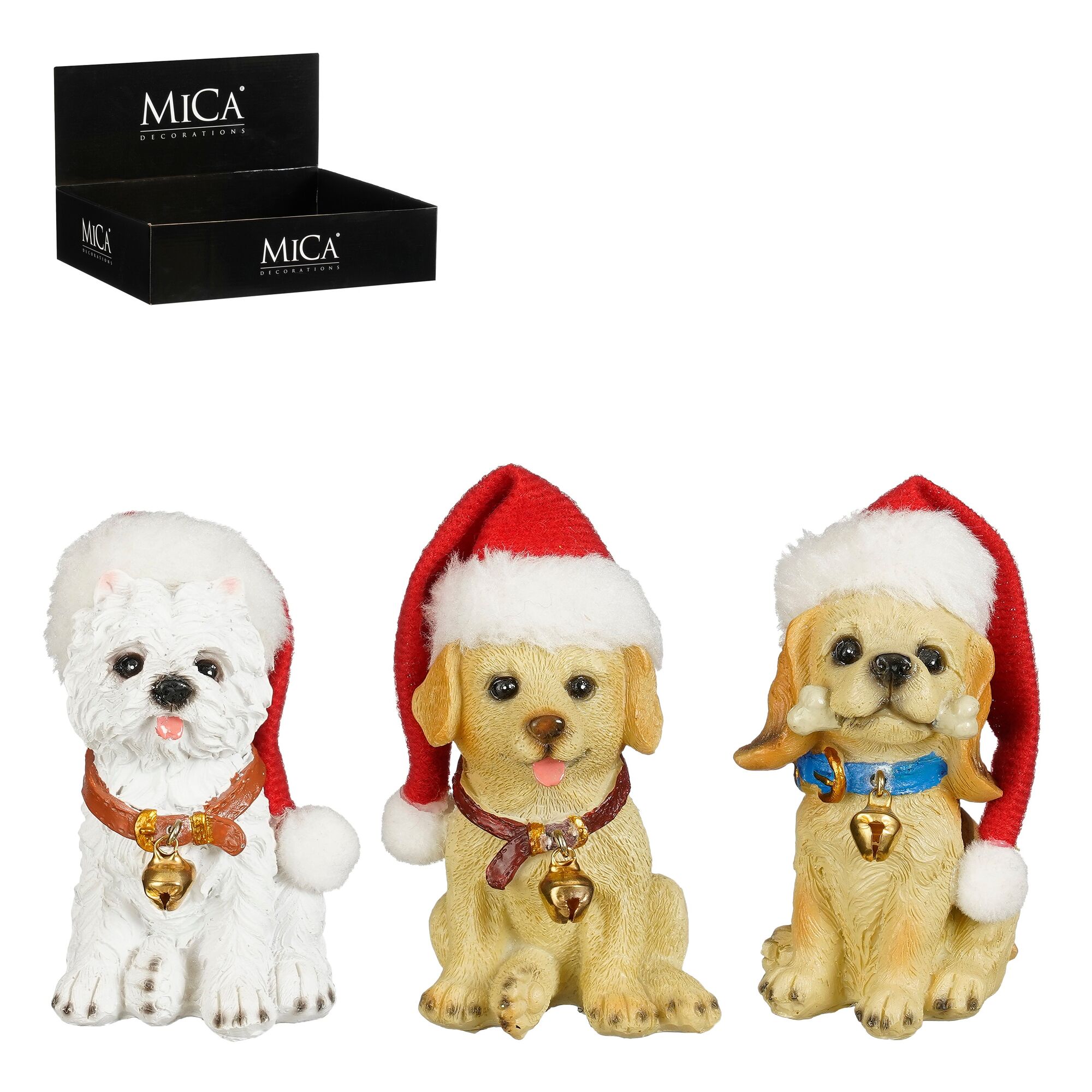 Hond bruin wit 3 assorti display