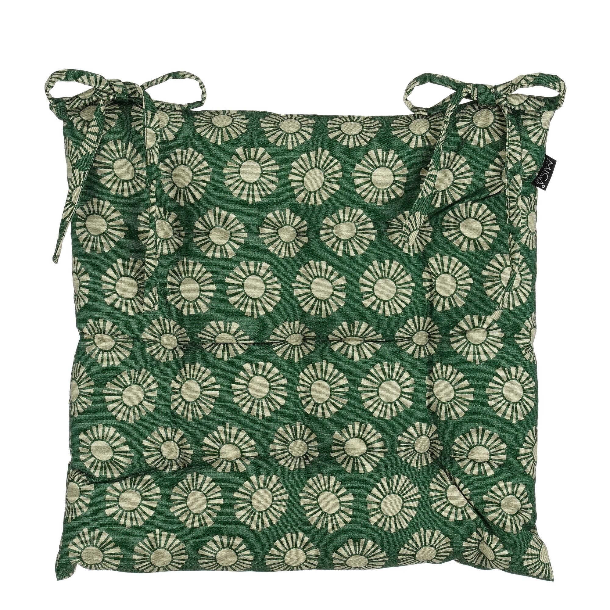 Kumara stoelkussen d.groen