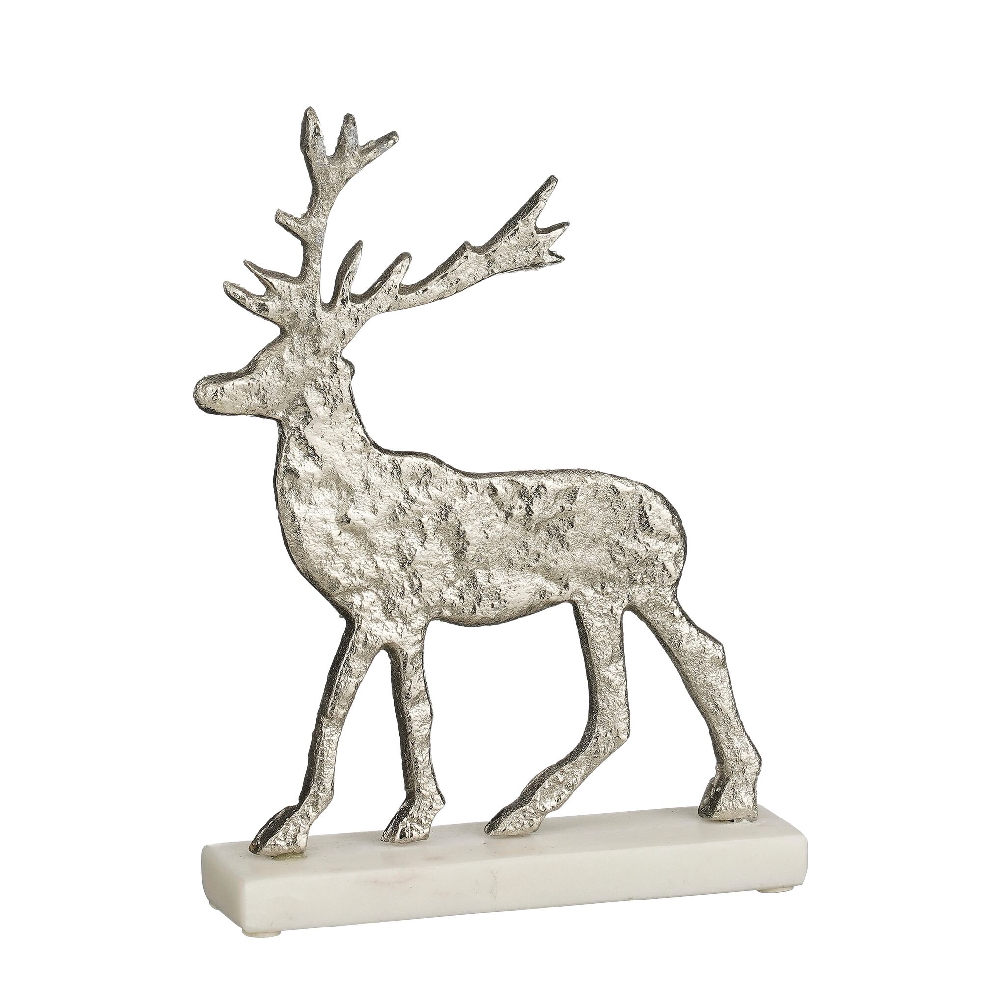 Decoratie rendier zilver