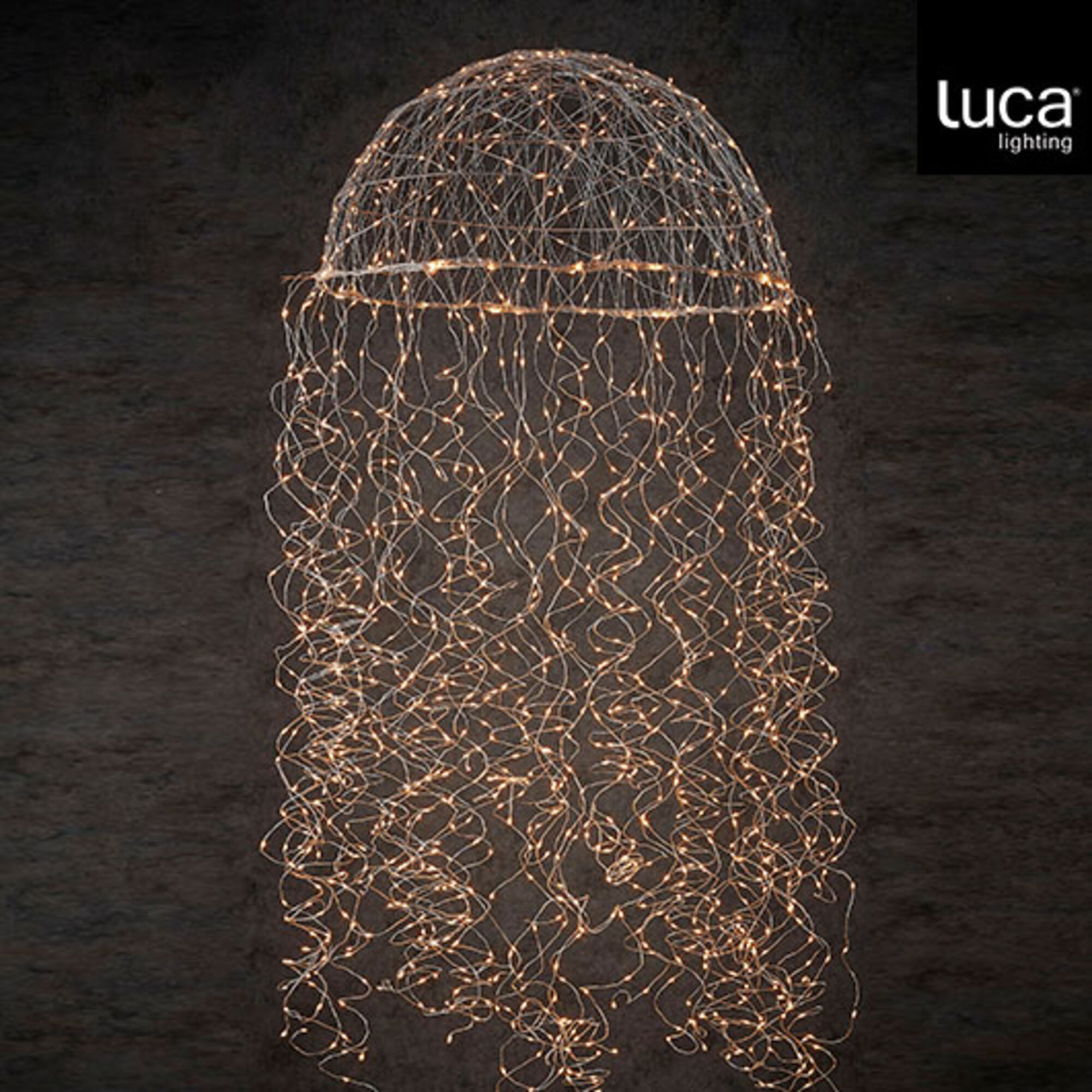 Kroonluchter kwal zilver warm wit 1280led IP44