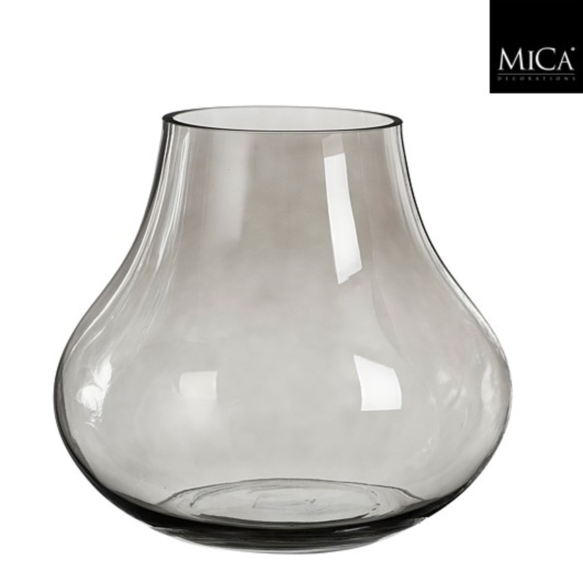 Bellagio vaas glas grijs