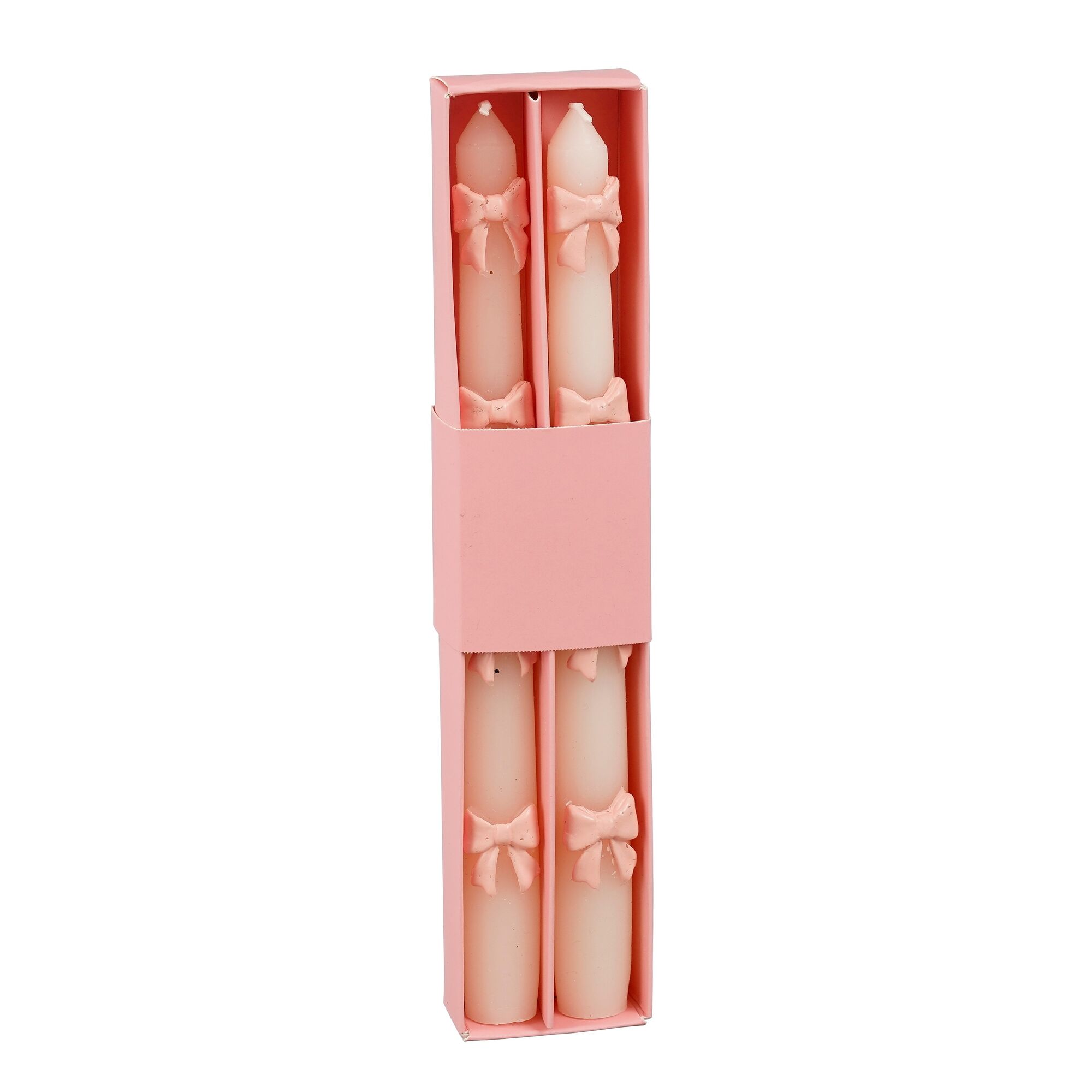 Dinerkaars strik roze 2stuks