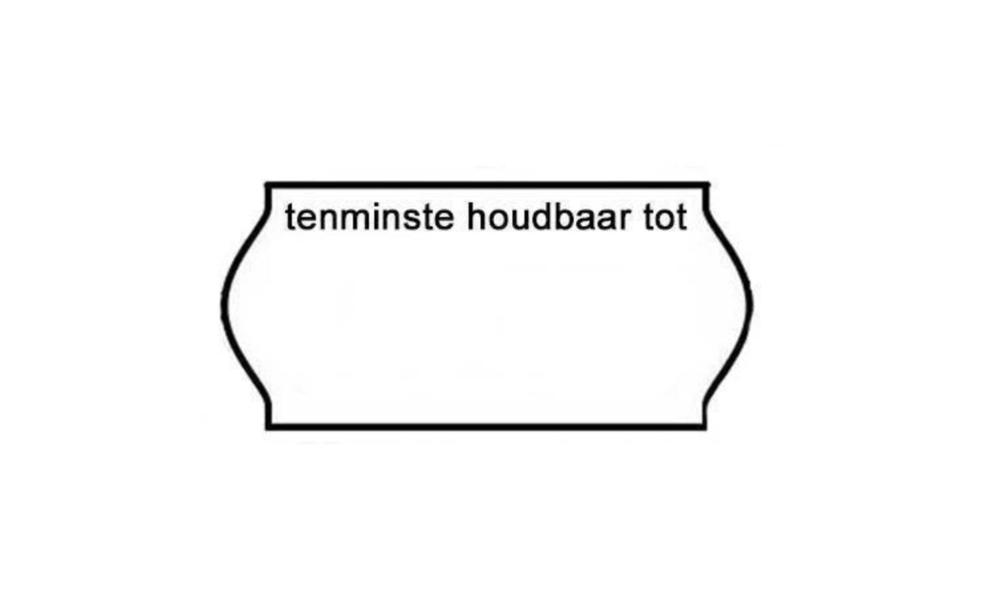 Prijsetiket 26 x 12 mm - Afneembaar