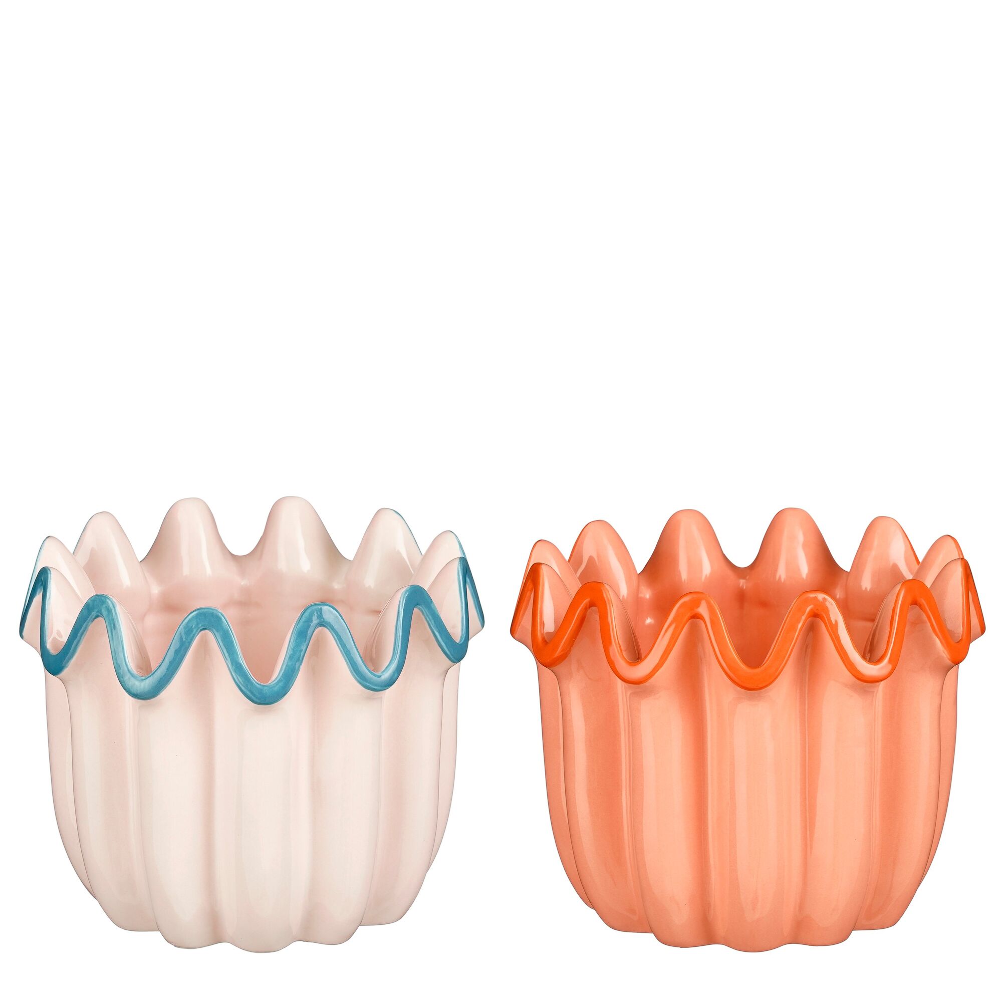 Olora pot rond oranje roze 2 assorti