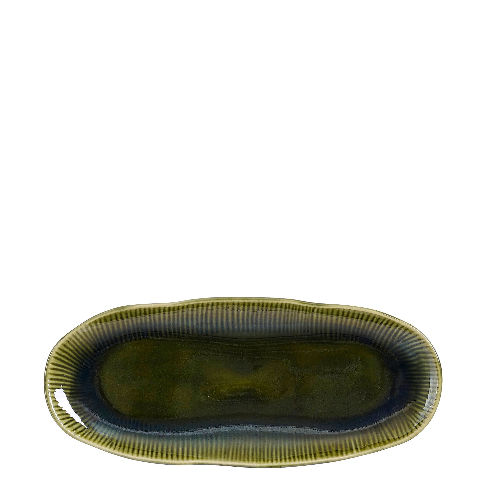 Nusa bord ovaal groen