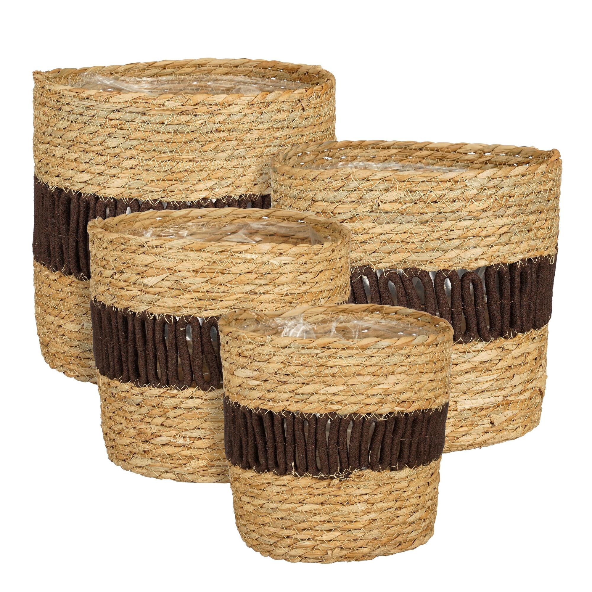 Fernandez mand rond bruin set van 4