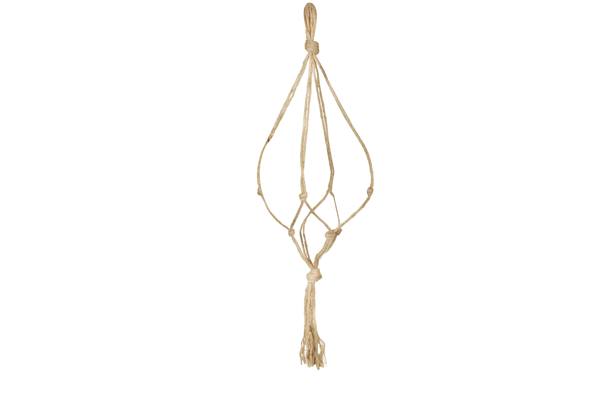 Bloempothanger Macrame jute