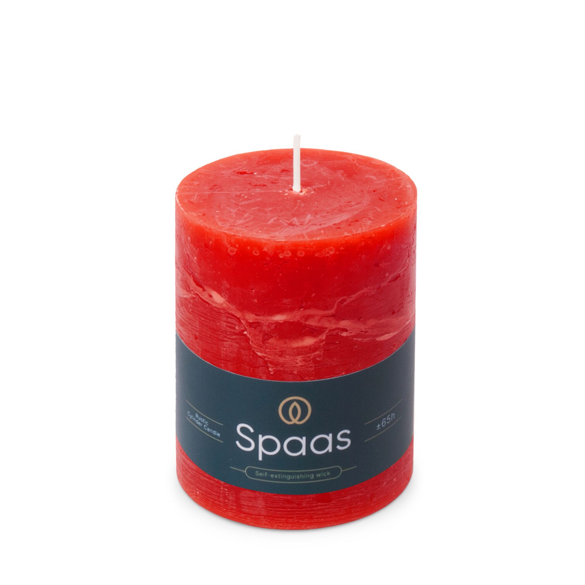 Rustieke Kaars 80/110mm - rood