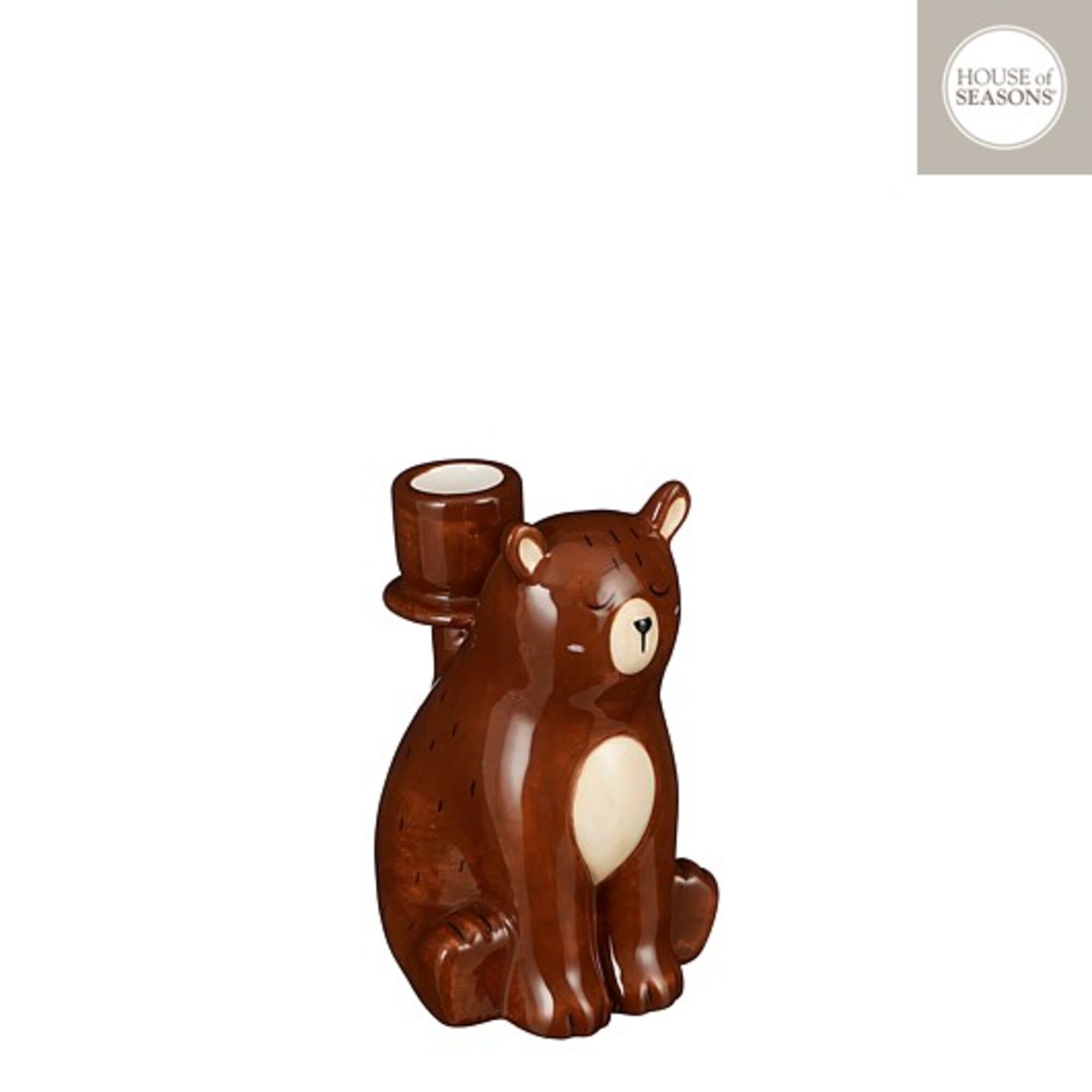 Kandelaar beer bruin