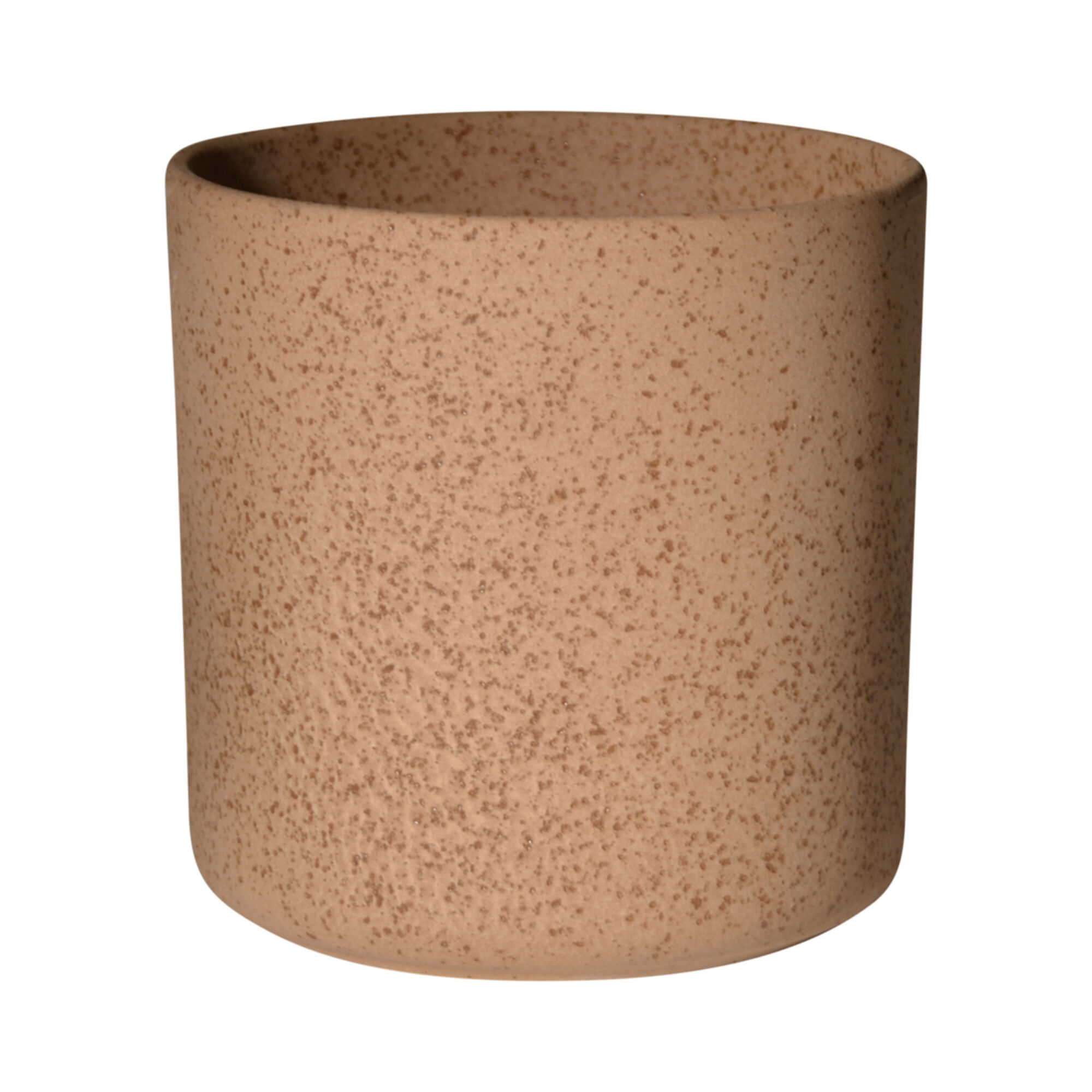 Cylinder Bloempot Keramiek bruin