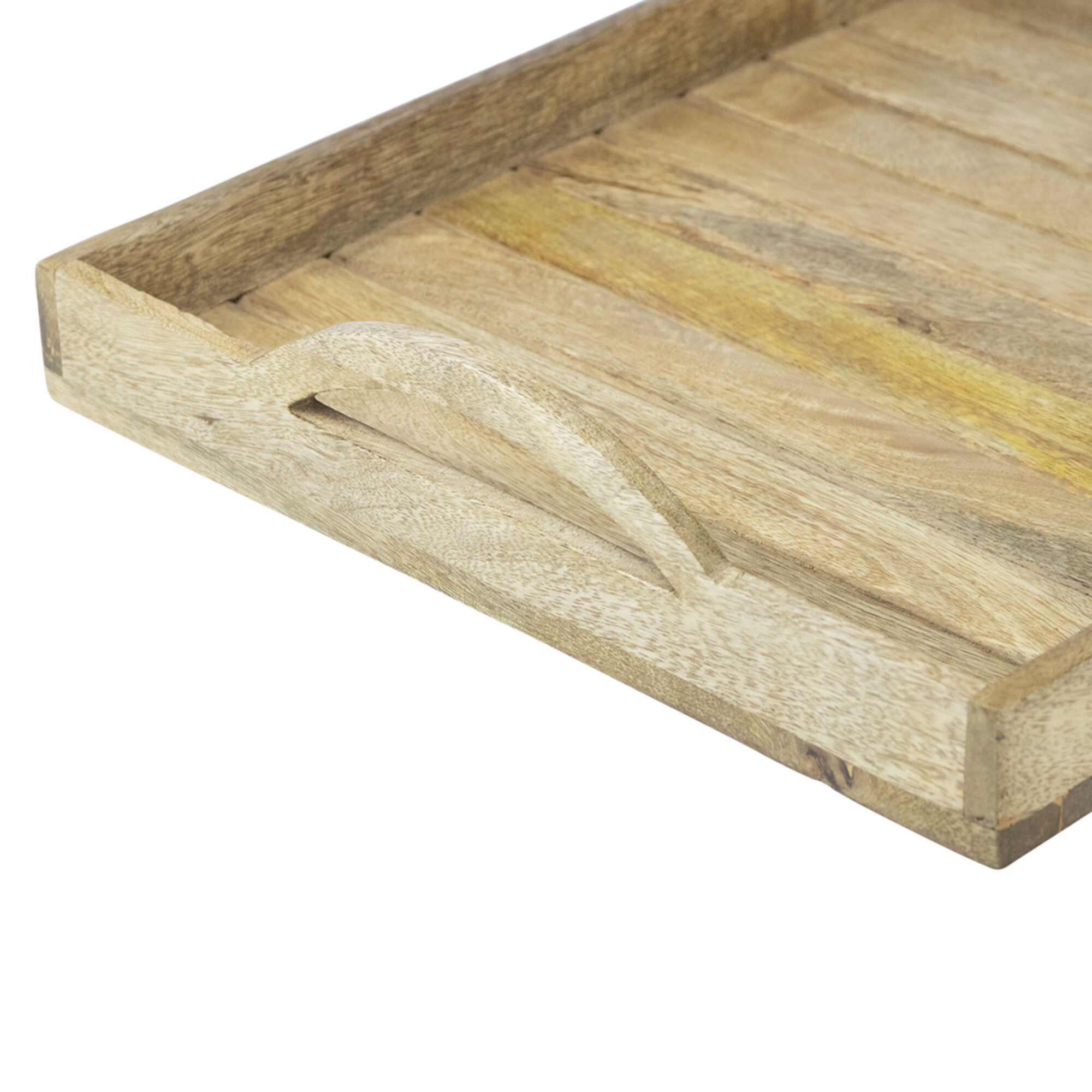 dienblad mango hout rechthoek (set van 3)