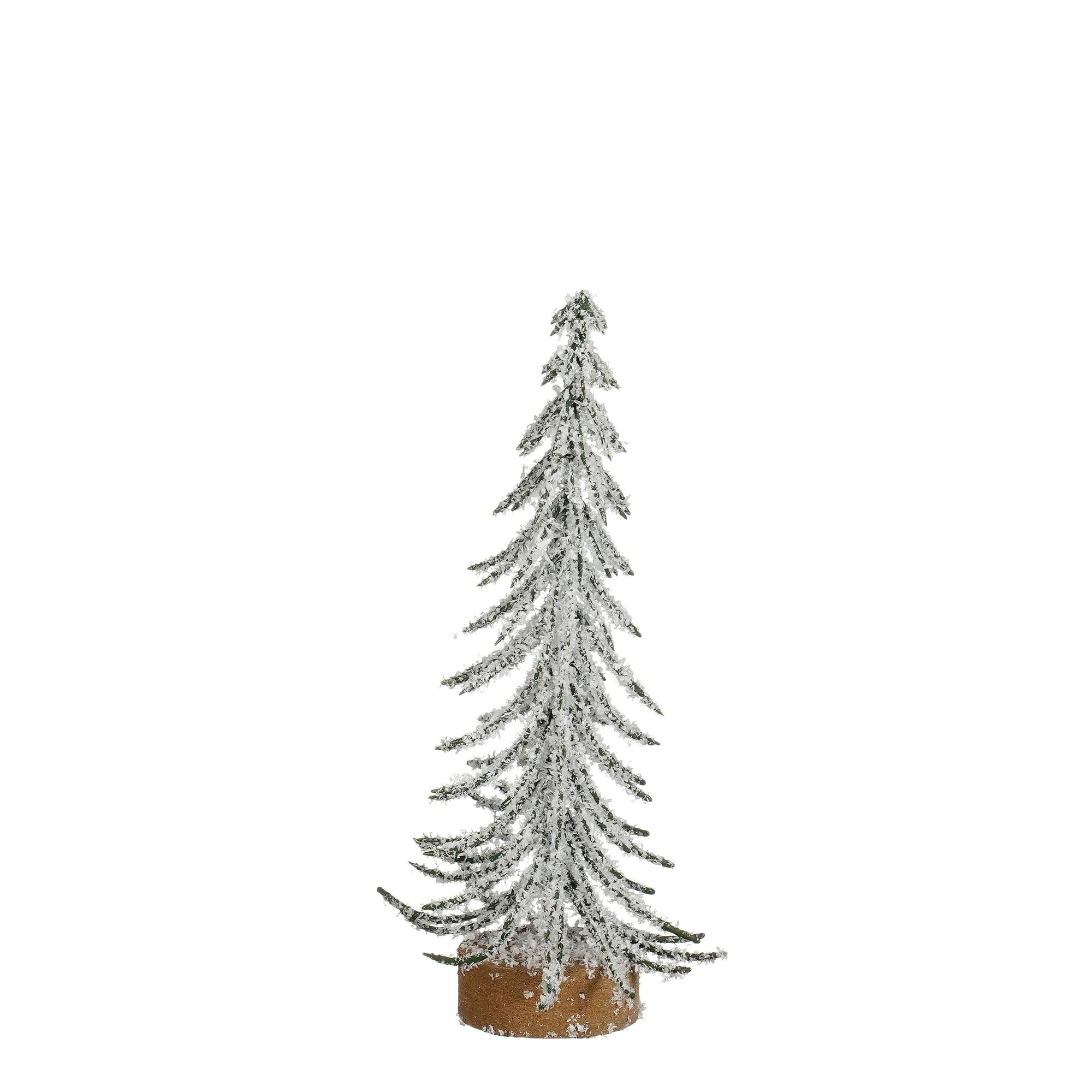 Decoratie boom groen frosted