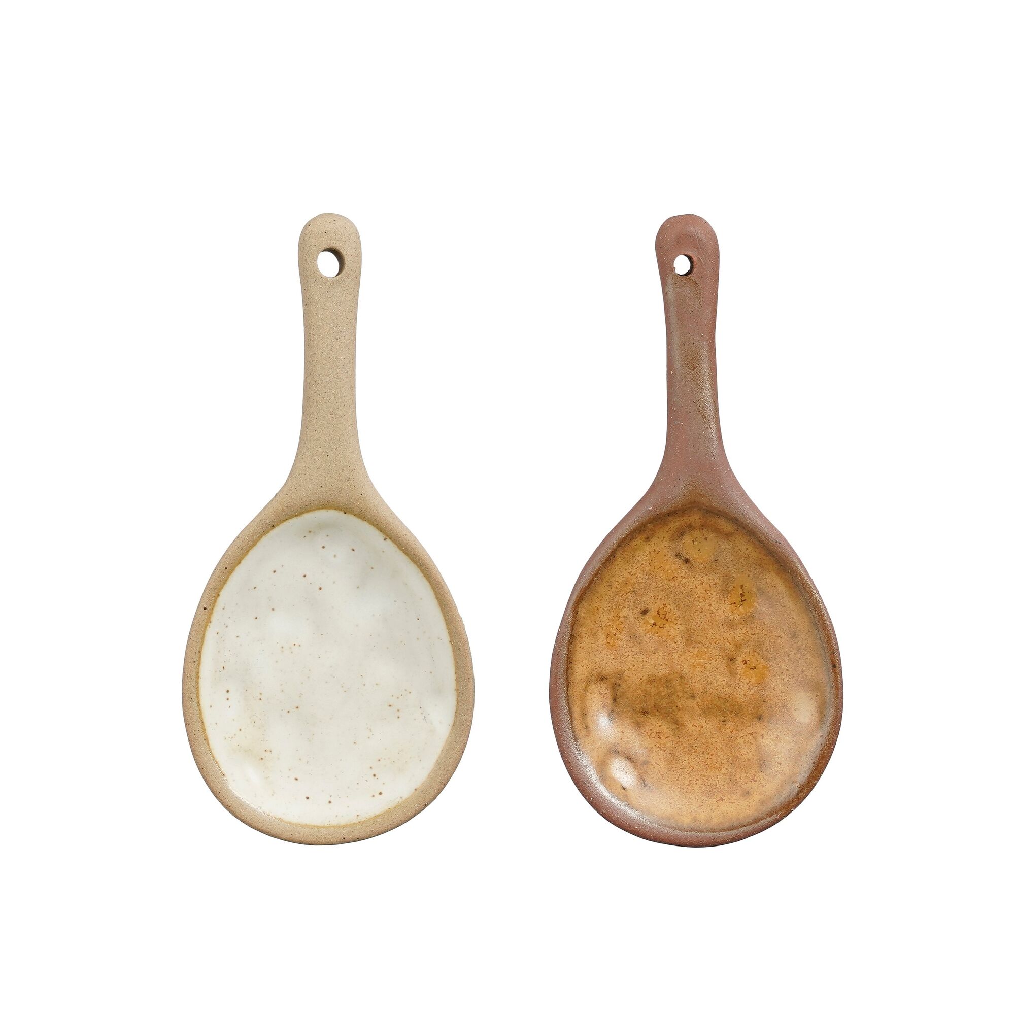 Elm lepel bruin beige 2 assorti