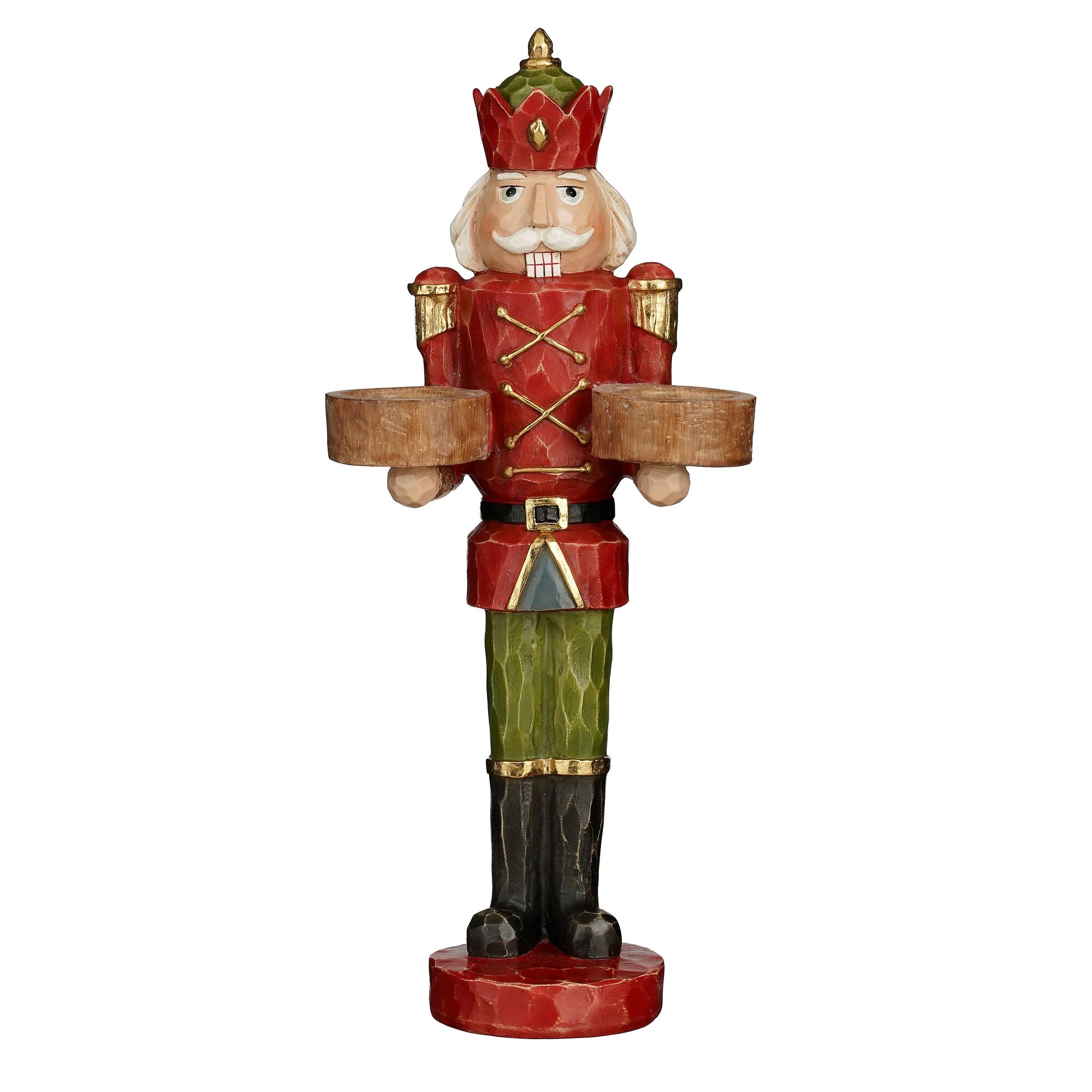 Theelicht houder notenkraker rood