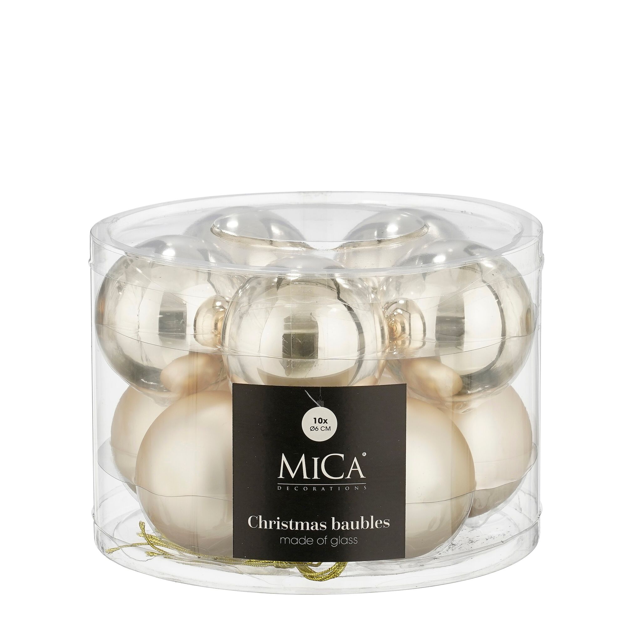 Bal glas creme 10 stuks
