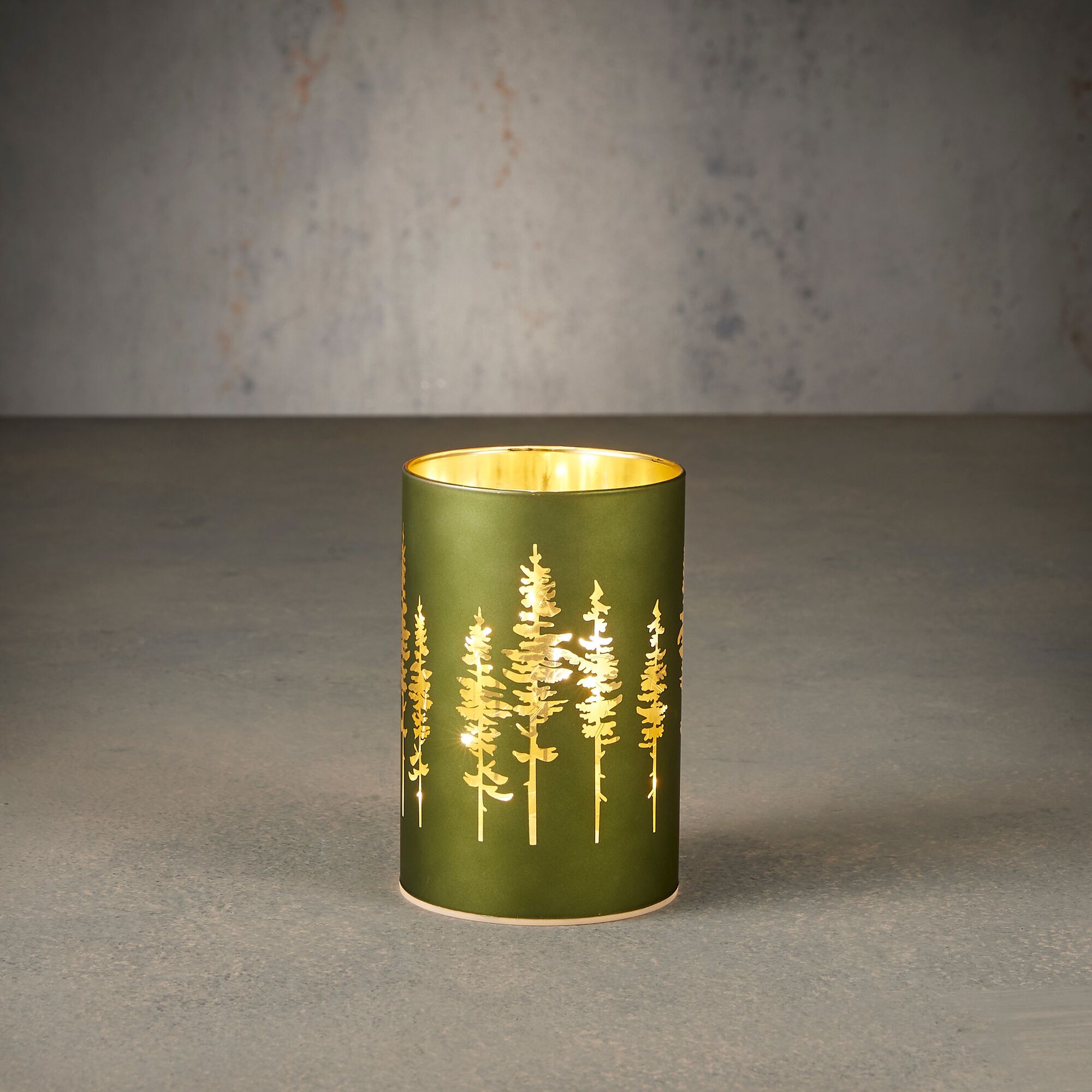Windlicht boom led groen warm wit battery operated en timer