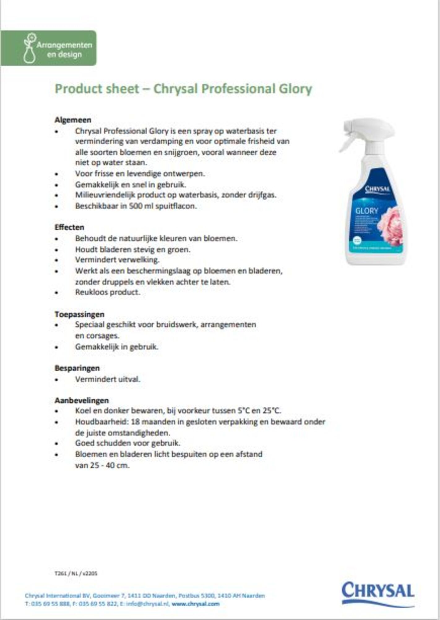Chrysal Professional Glory