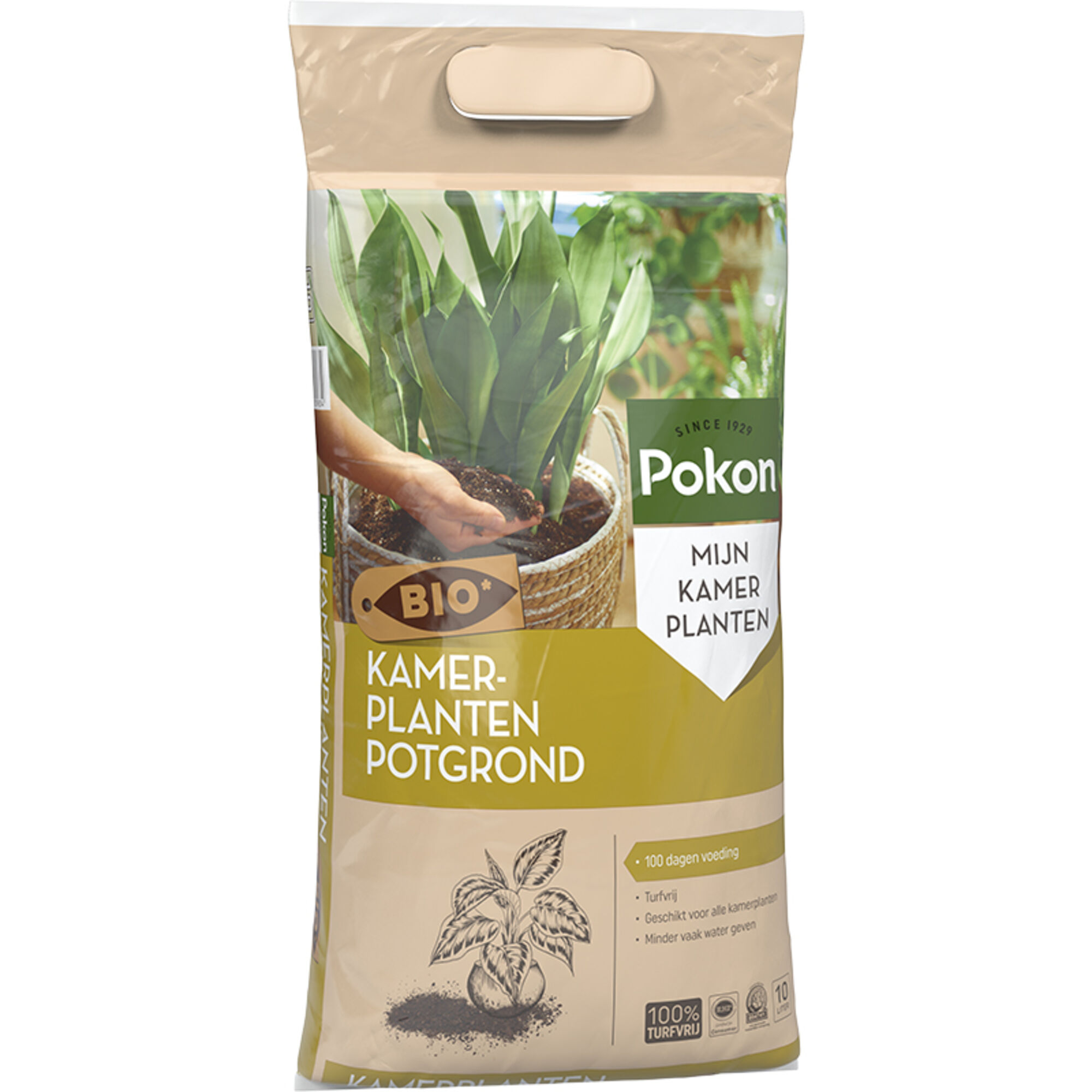 Pokon Bio Turfvrij Kamerplanten Potgrond