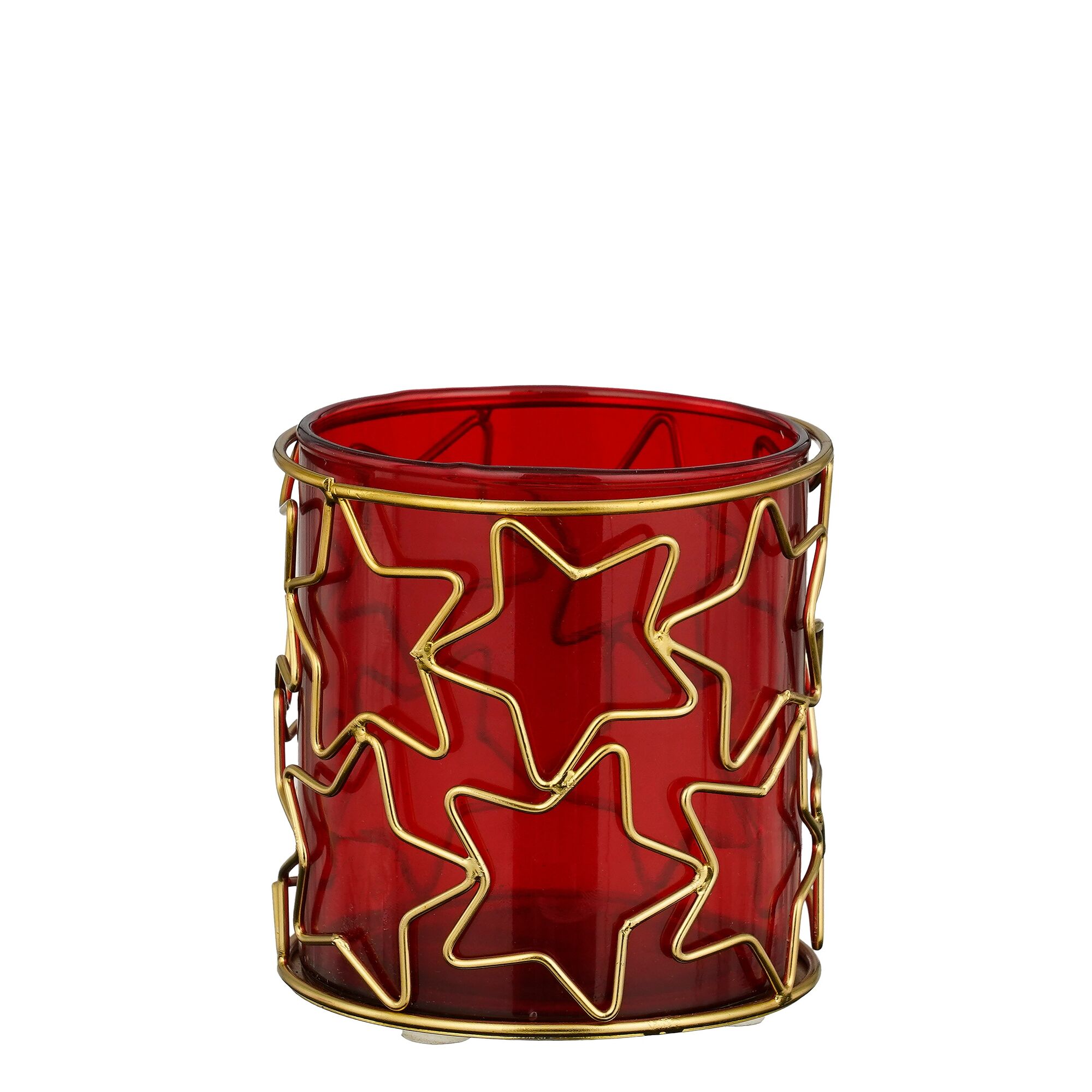 Theelicht houder rood