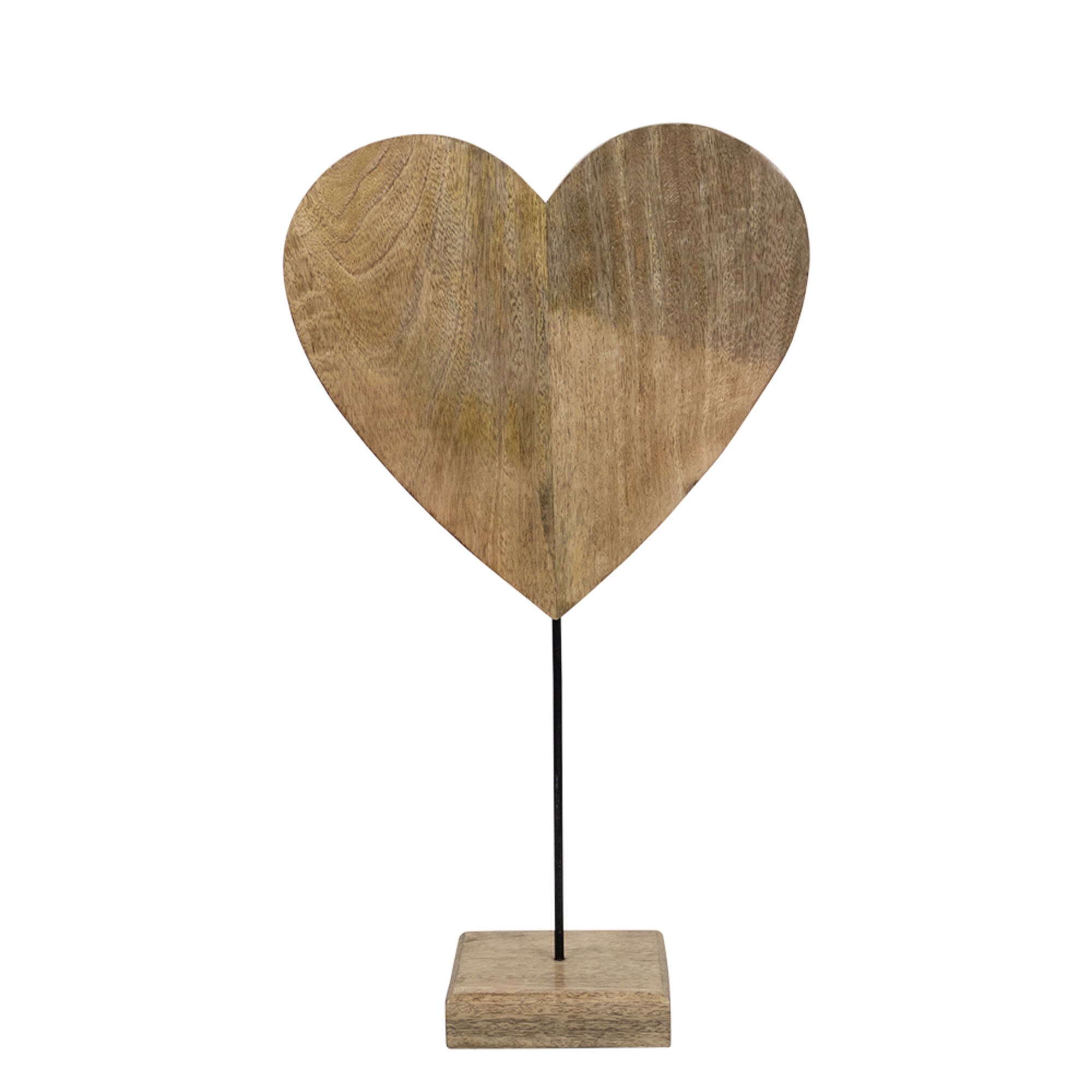 staand hart mango hout