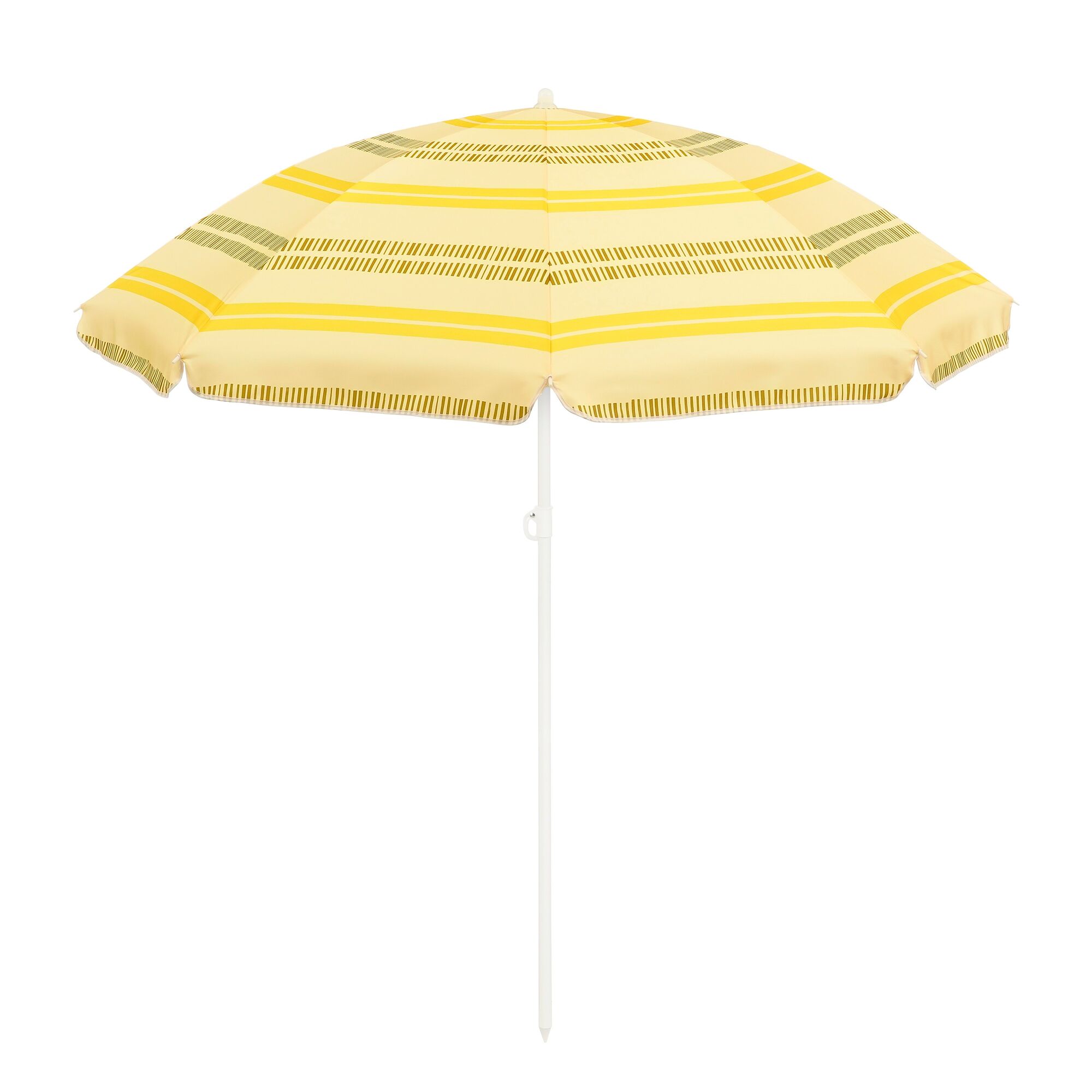 Parasol streep geel