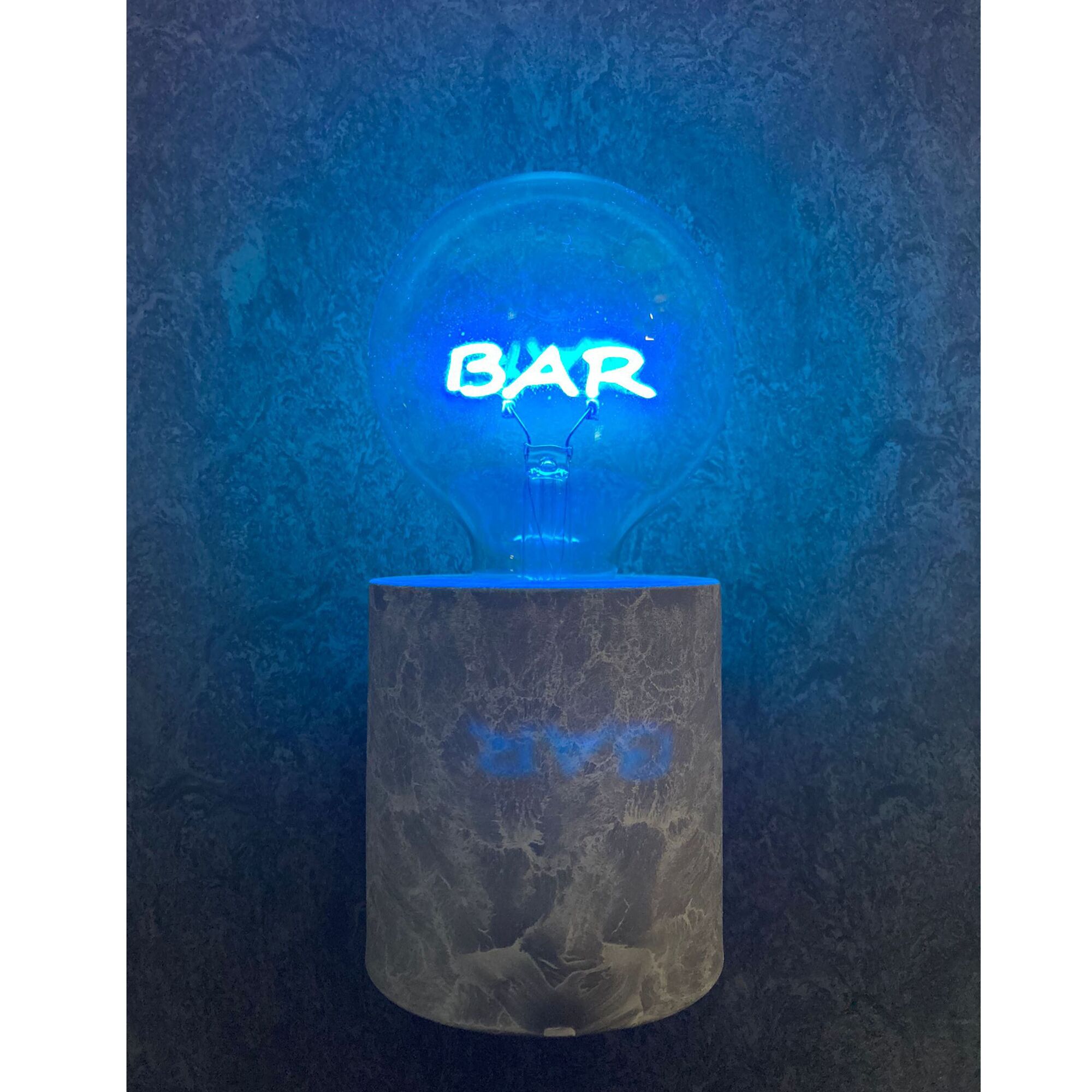 Tafellamp led Bar grijs blauw battery operated en timer