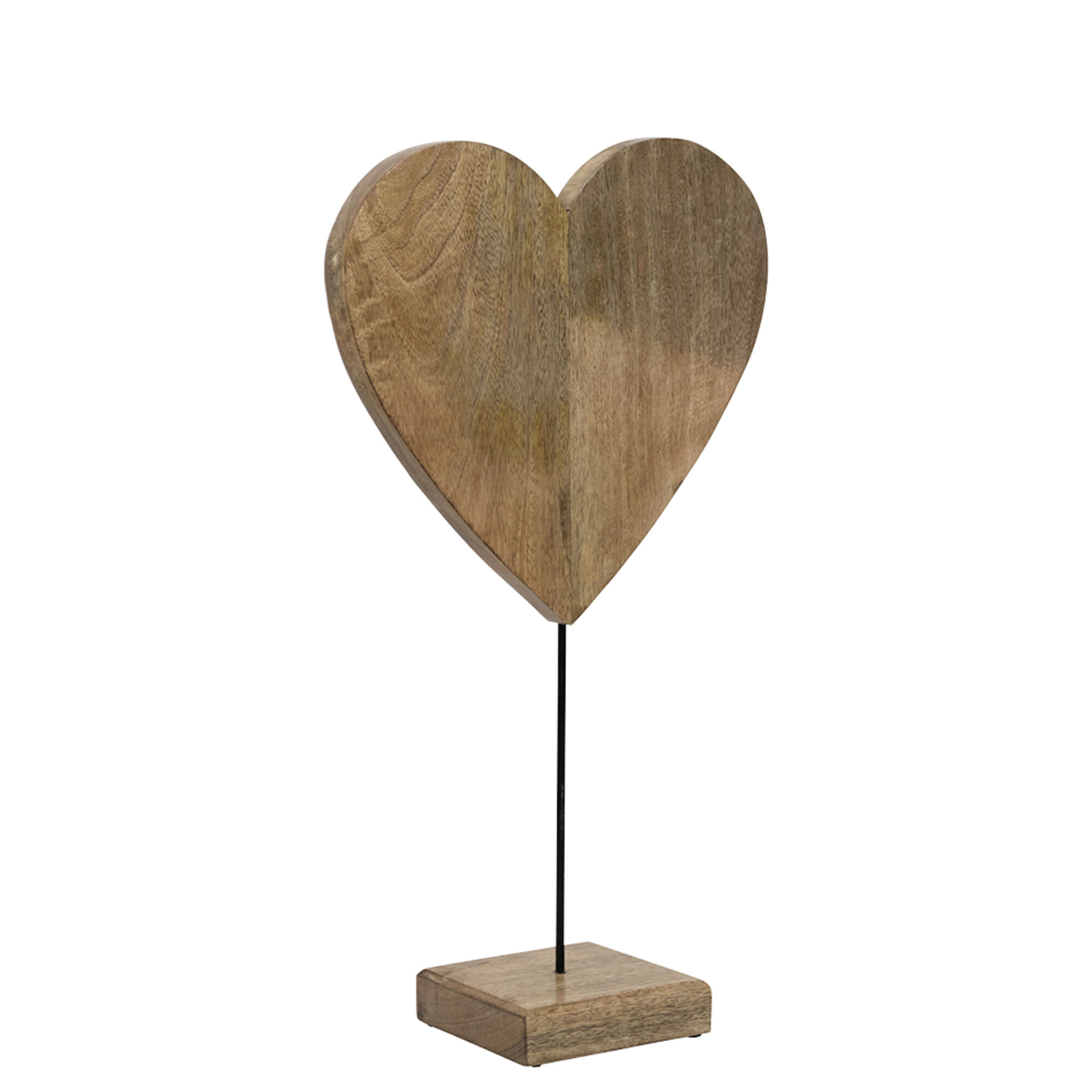 staand hart mango hout