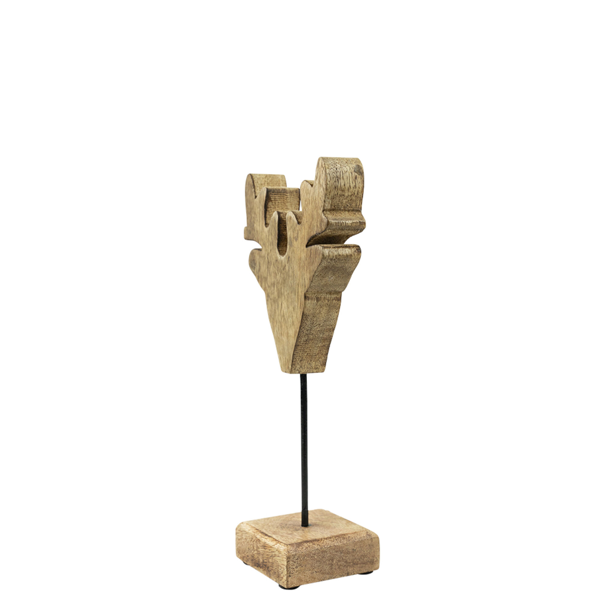 staand hert mango hout