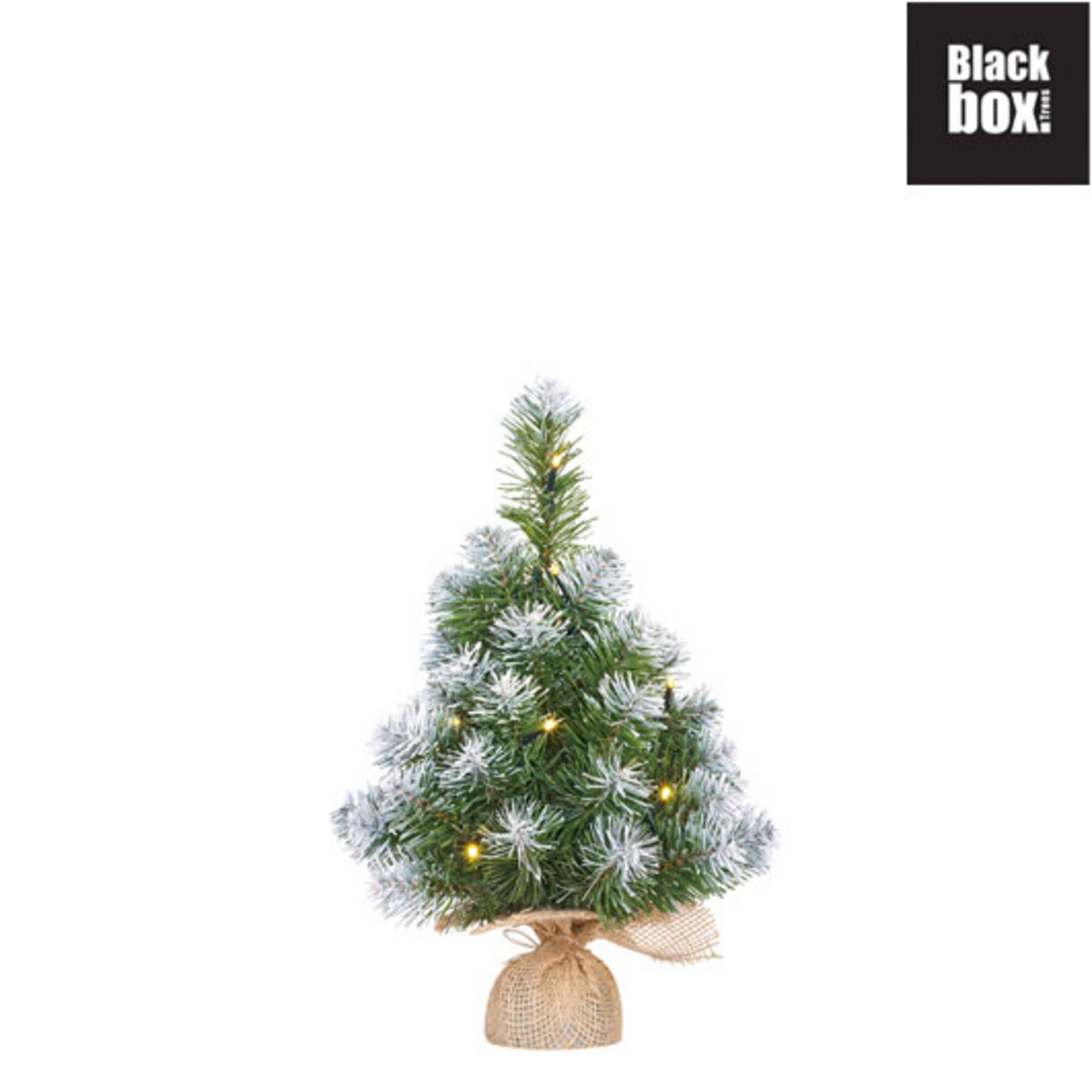 Norton kerstboom met burlap led werkt op batterijen groen frosted 10L TIPS 40