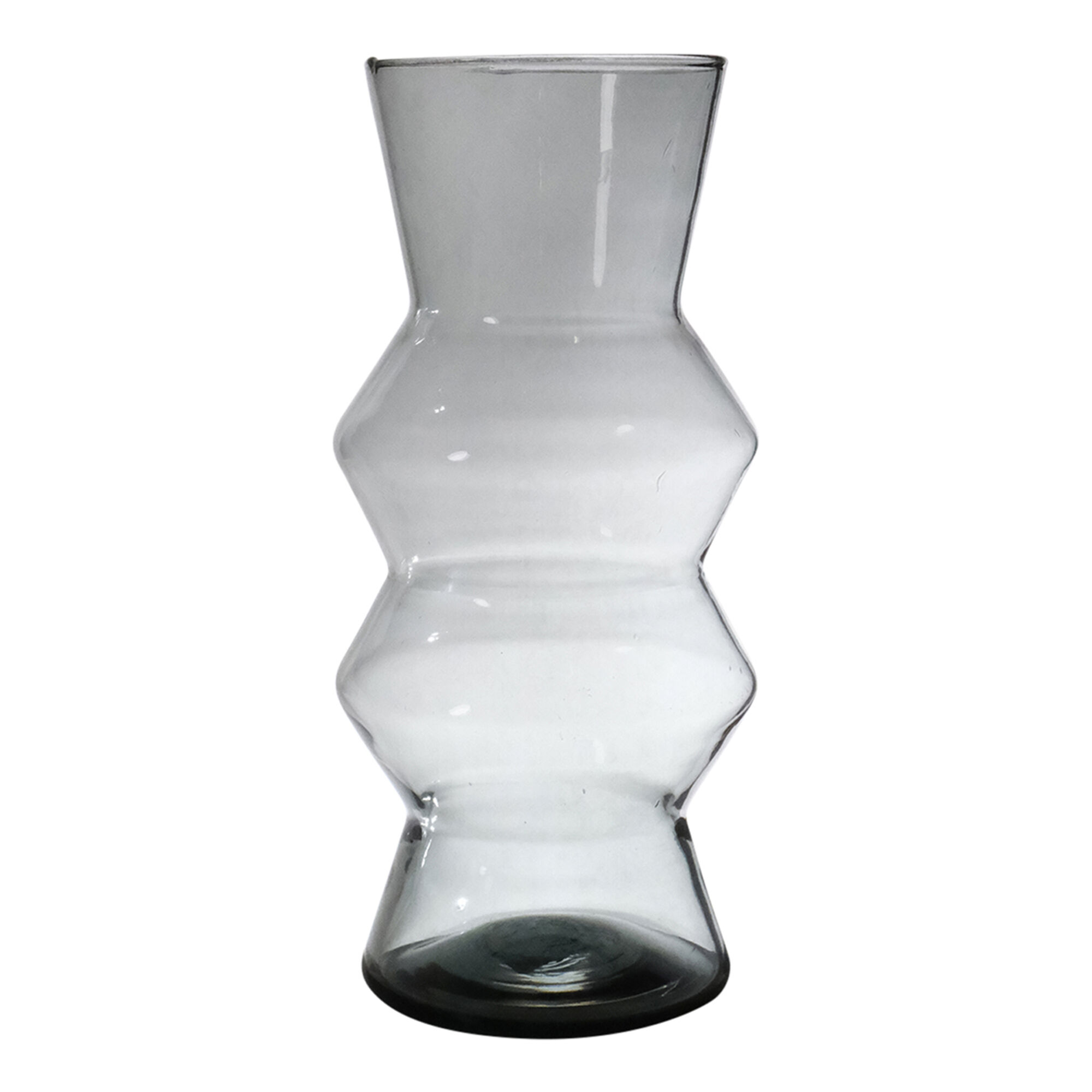 Zigzag mondgeblazen Recycled Vaas