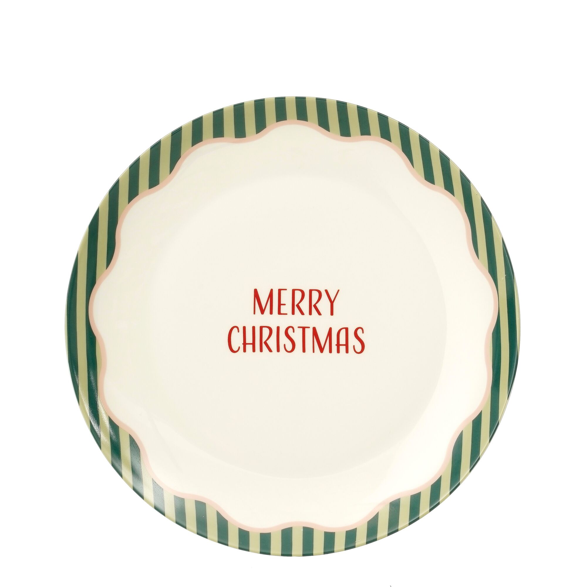 Sofia dinerbord merry christmas groen