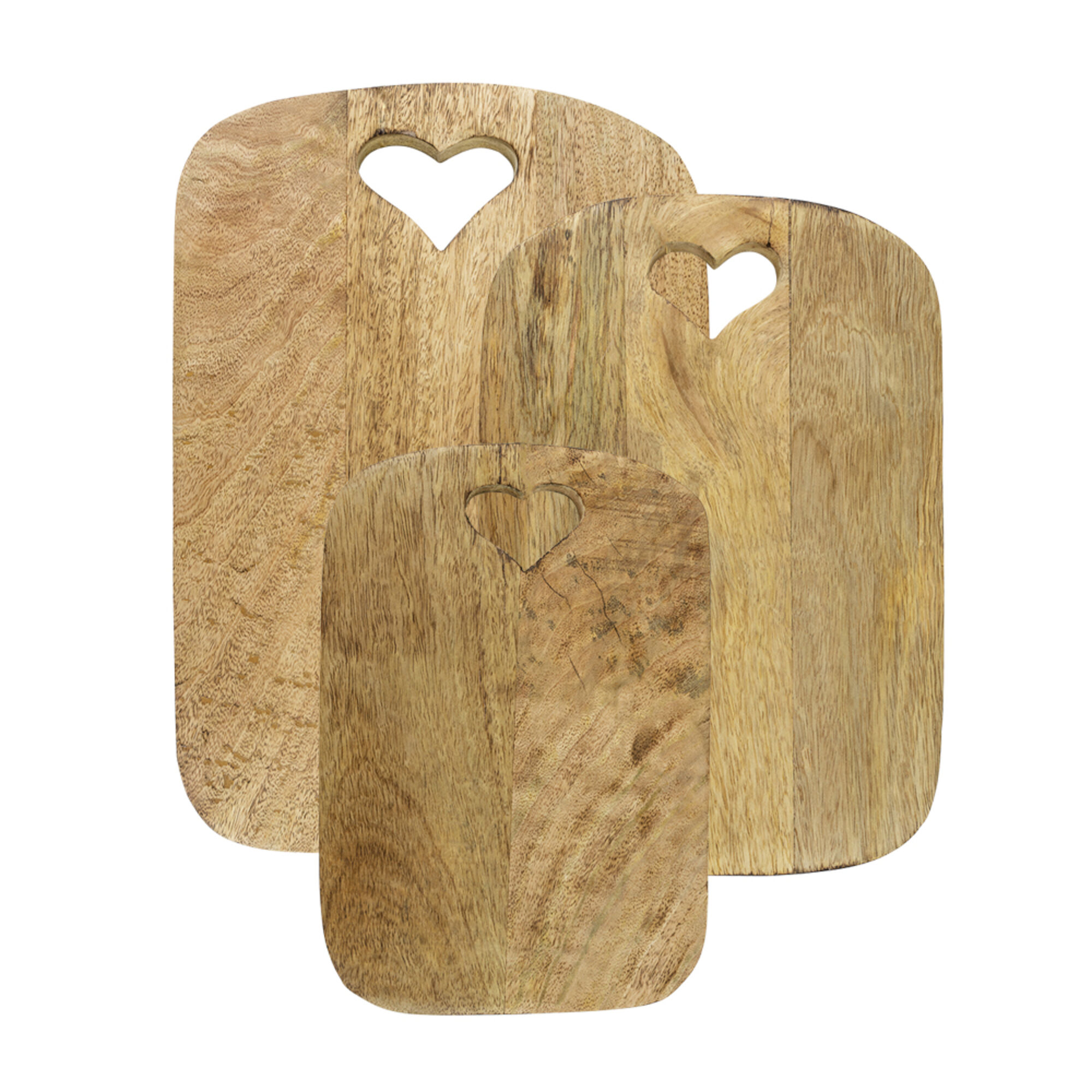 snijplank hart mango hout