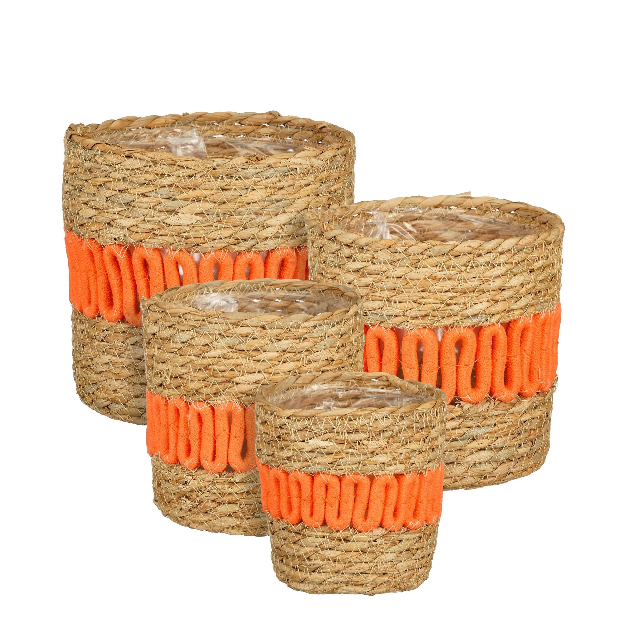 Fernandez mand rond oranje set van 4