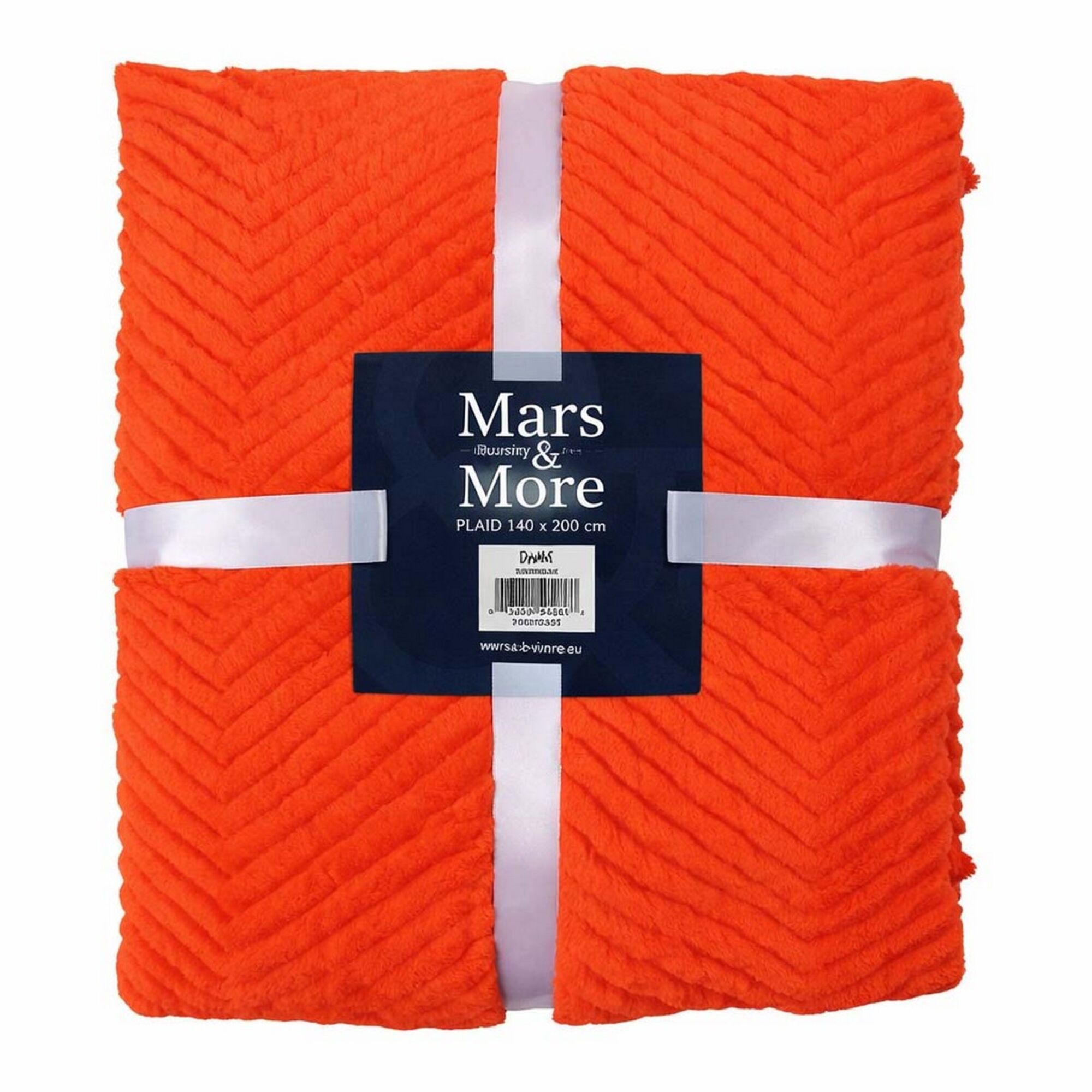 Plaid Visgraat Oranje